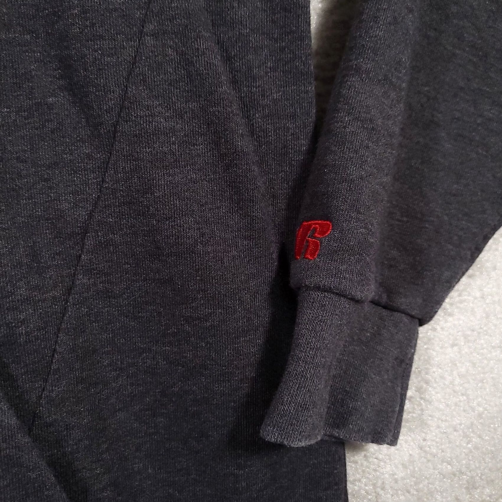 Vintage Russell Premium Fleece Hooded Sweatshirt Adult L Gray Hoodie Size US L / EU 52-54 / 3 - 6 Thumbnail