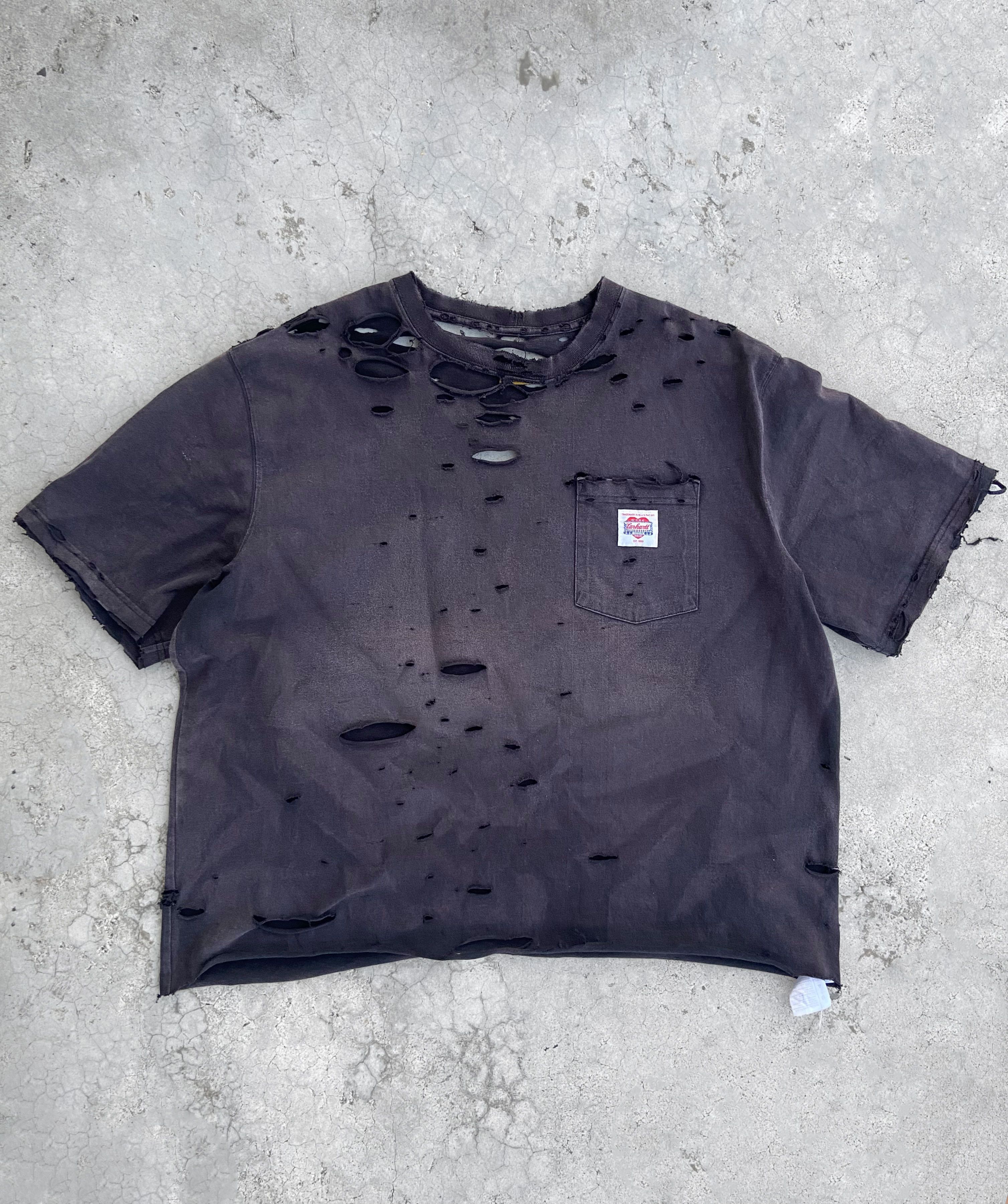 Carhartt Carhartt T-Shirt Thrashed Pocket ERD Grunge Size US XL / EU 56 / 4 - 1 Thumbnail