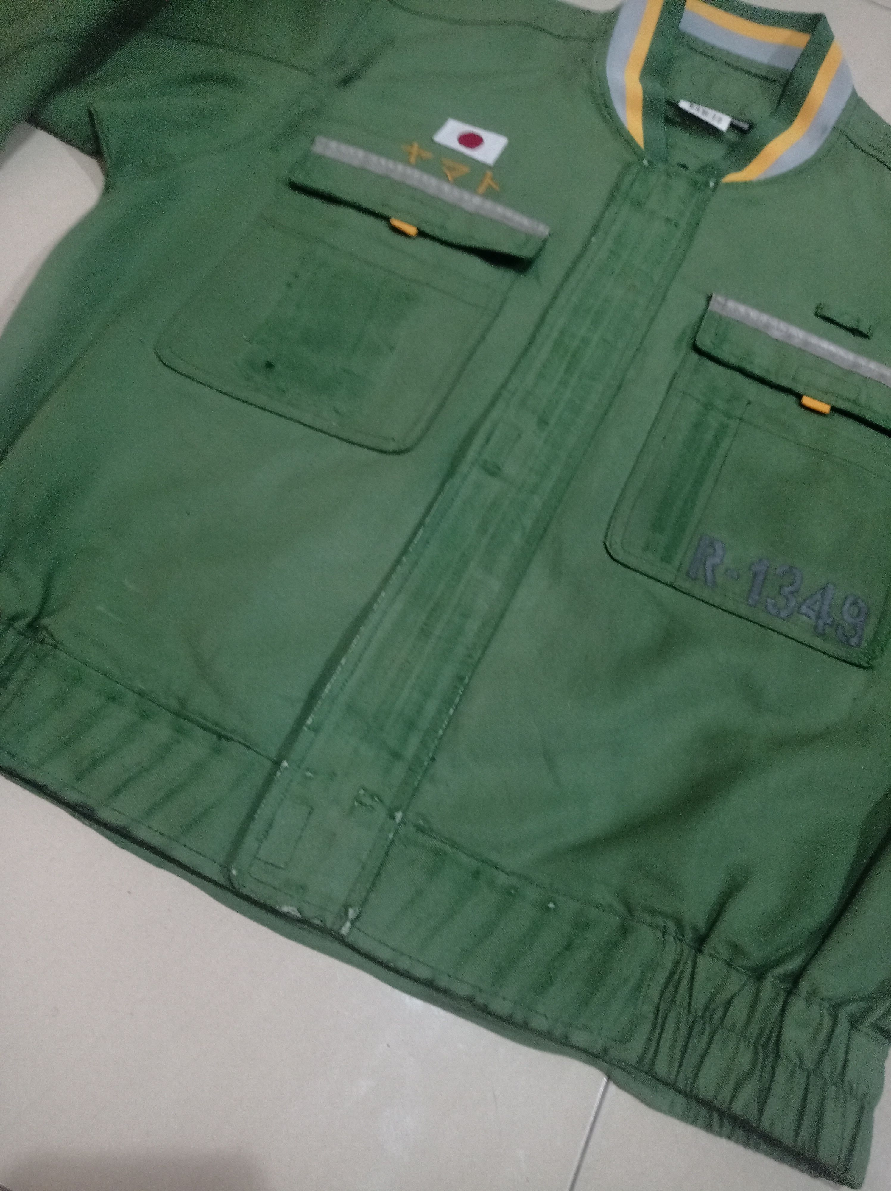 Japanese Brand 🔥Rare🔥faded destress yamato Japan worker jacket mizuno Size US L / EU 52-54 / 3 - 6 Thumbnail
