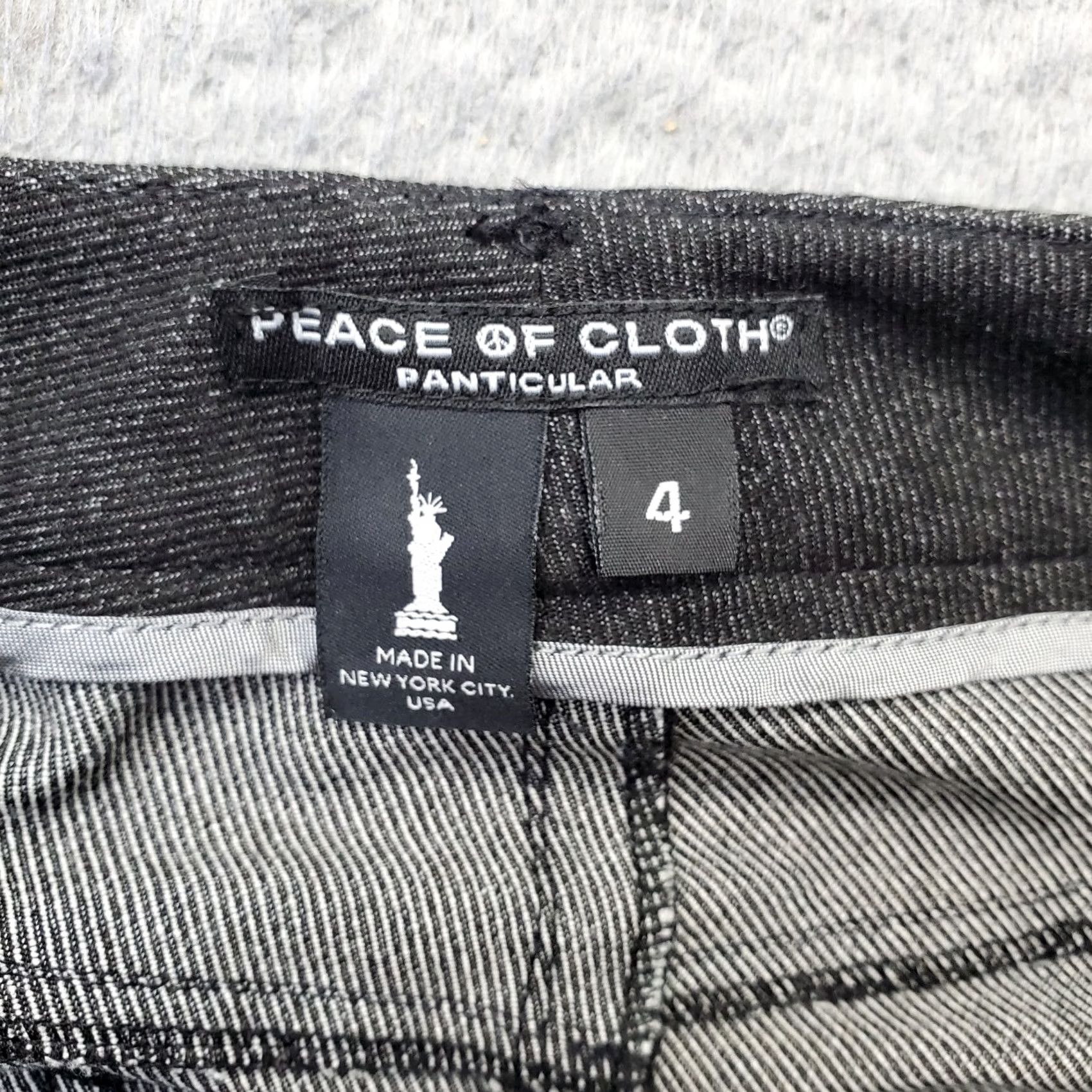 CLOT Peace of Cloth Panticular Pants Womens 4 Gray Stretch Flat Front Straight Leg Pants Size 27" / US 4 / IT 40 - 7 Thumbnail