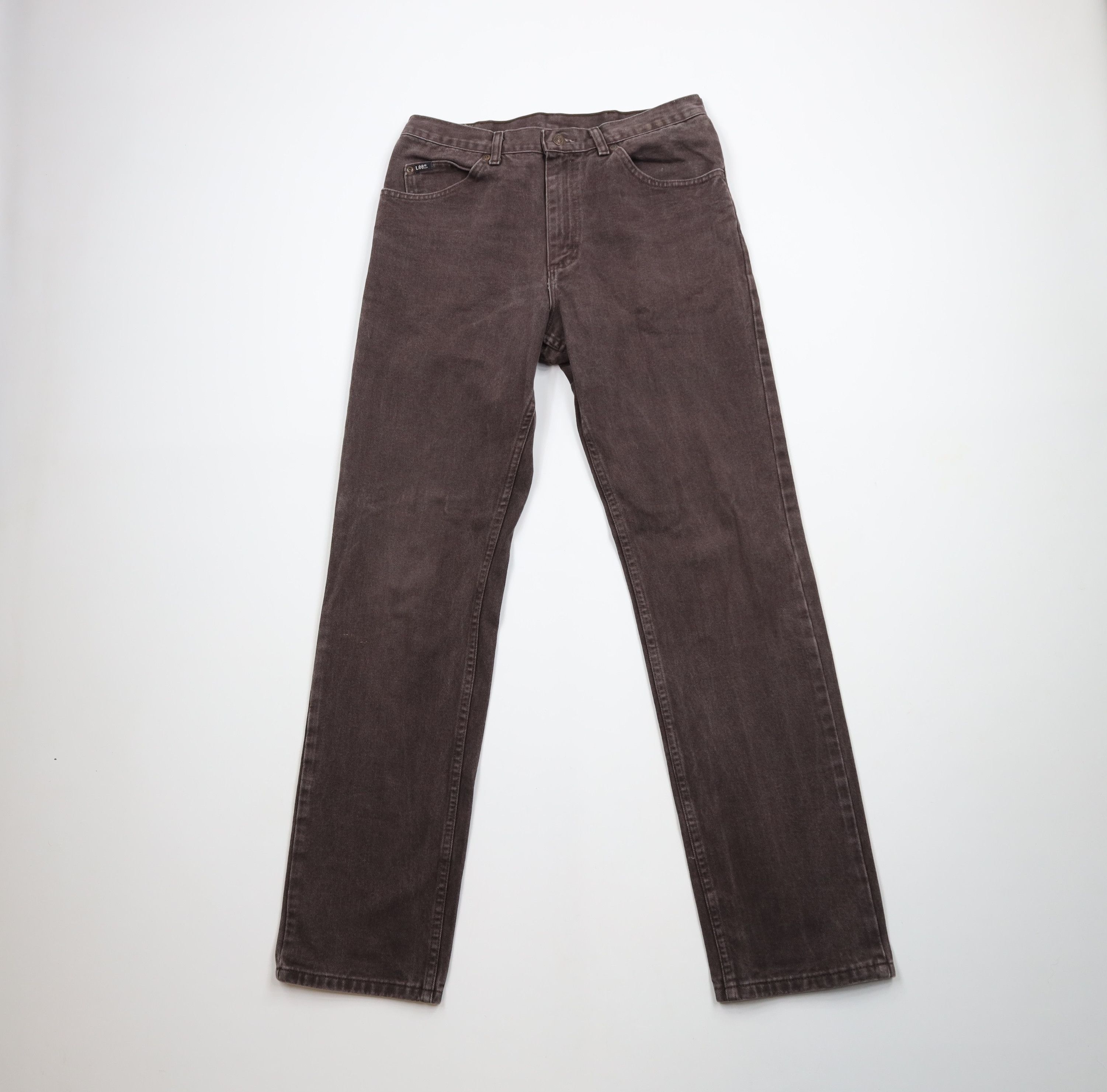 Lee × Vintage Vintage 90s Lee Straight Leg Denim Jeans Brown Cotton Size US 32 / EU 48 - 1 Thumbnail