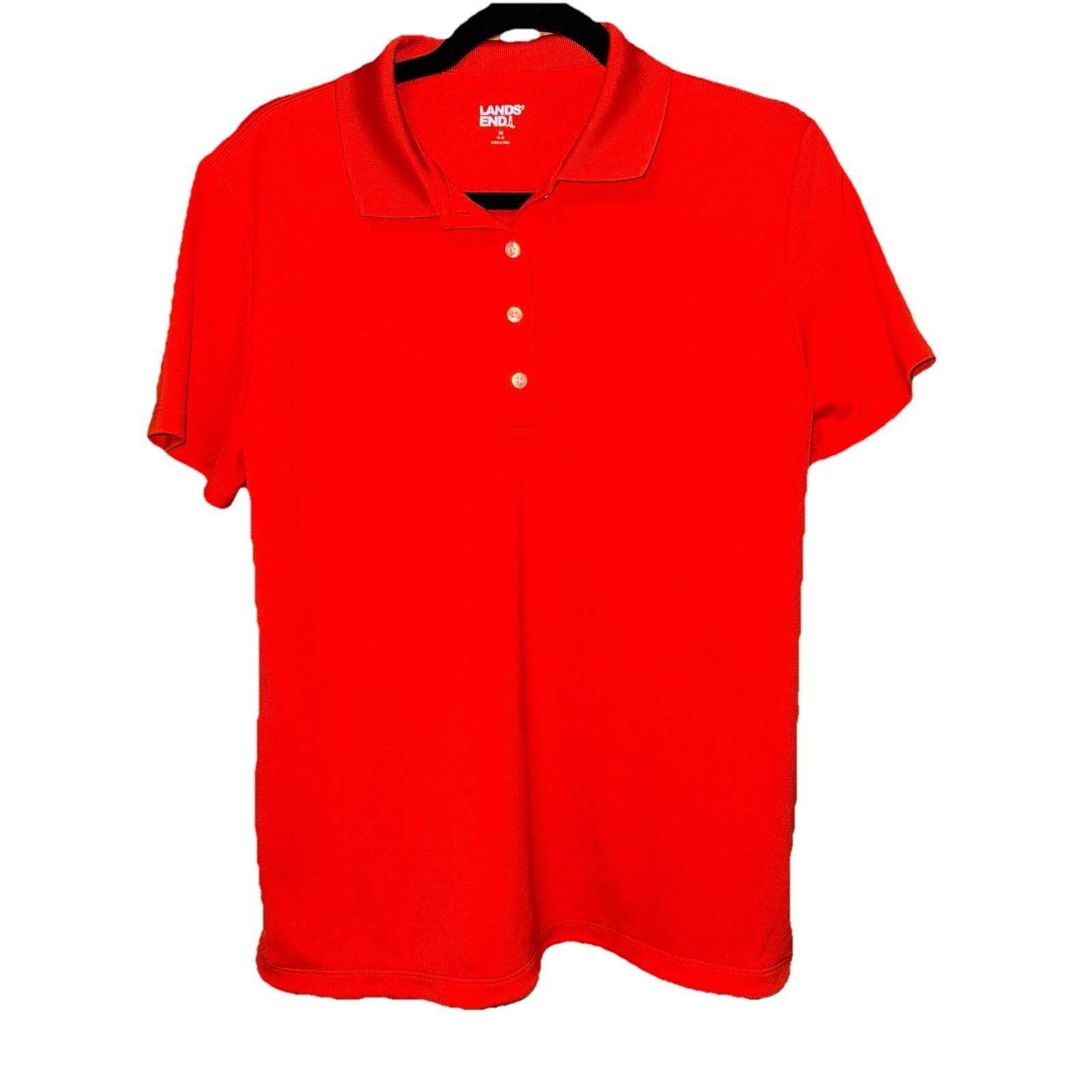 Lands' End Lands’ End Girls Orange Polo Size Medium 10-12 Size M / US 6-8 / IT 42-44 - 1 Thumbnail