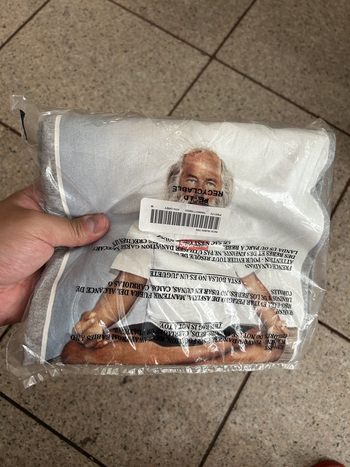 Supreme Supreme Rick Rubin Tee Heather Grey Size US M / EU 48-50 / 2 - 1 Thumbnail