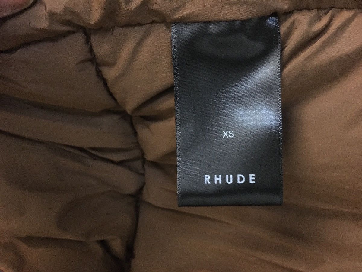 Designer × Rhude Designer Rhude Brown Puffer Jacket Size US XS / EU 42 / 0 - 10 Thumbnail