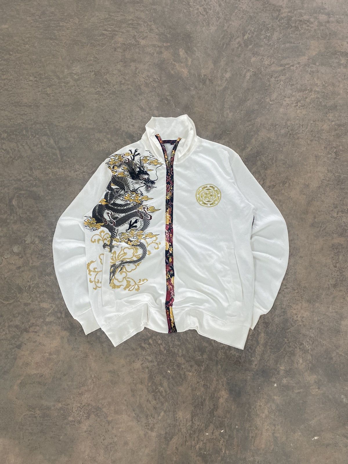 Japanese Brand Dragon🐉 Japan Designer Overprint Zipper Sukajan Motive lgb Size US M / EU 48-50 / 2 - 17 Thumbnail