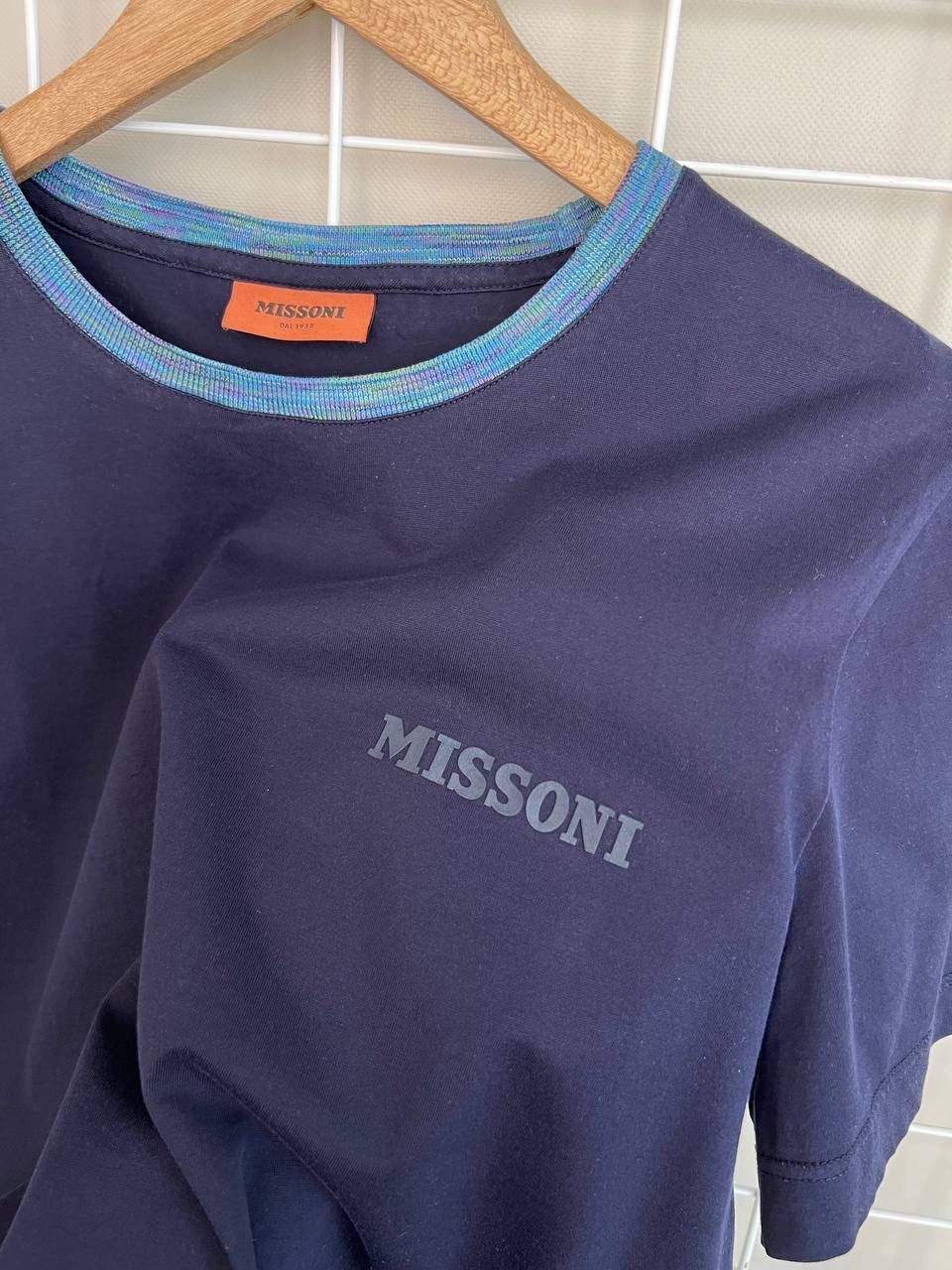 Missoni Missoni Embroidered Logo T-Shirt Men Size S/M Slub Collar Size US S / EU 44-46 / 1 - 9 Thumbnail