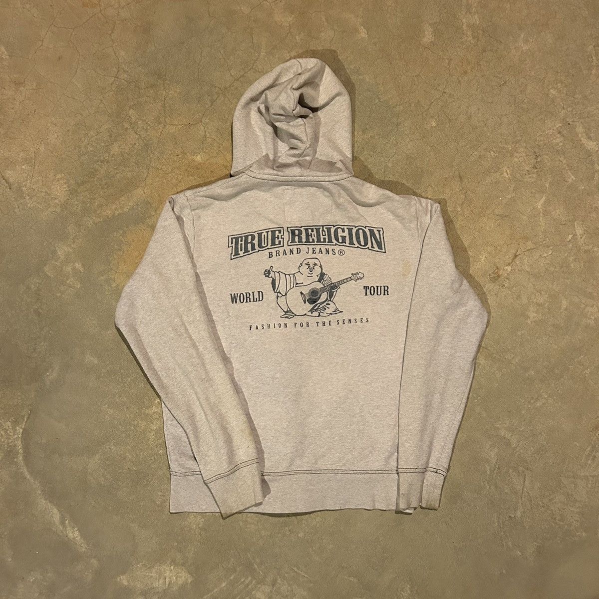 True Religion × Vintage Crazy Vintage Y2K True Religion Buddha Logo Zip Up Hoodie Size US M / EU 48-50 / 2 - 5 Thumbnail