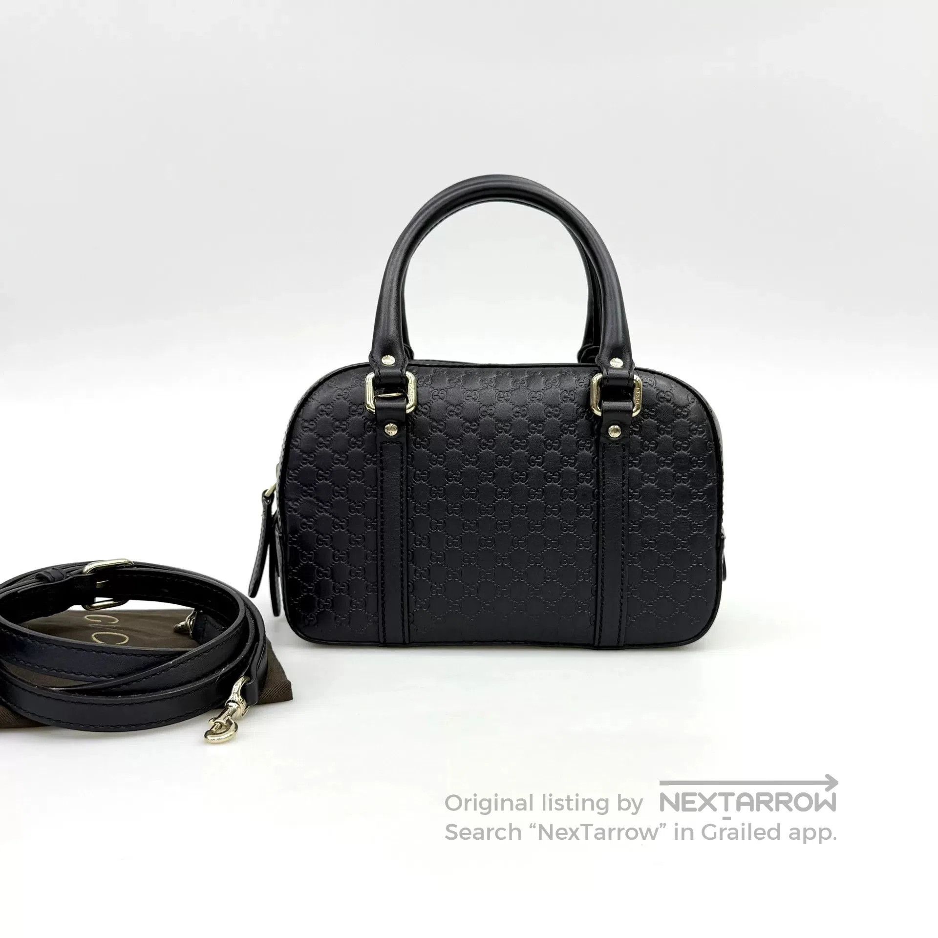 Gucci Gucci GG Embossed Leather Boston Bag. Size ONE SIZE - 2 Thumbnail