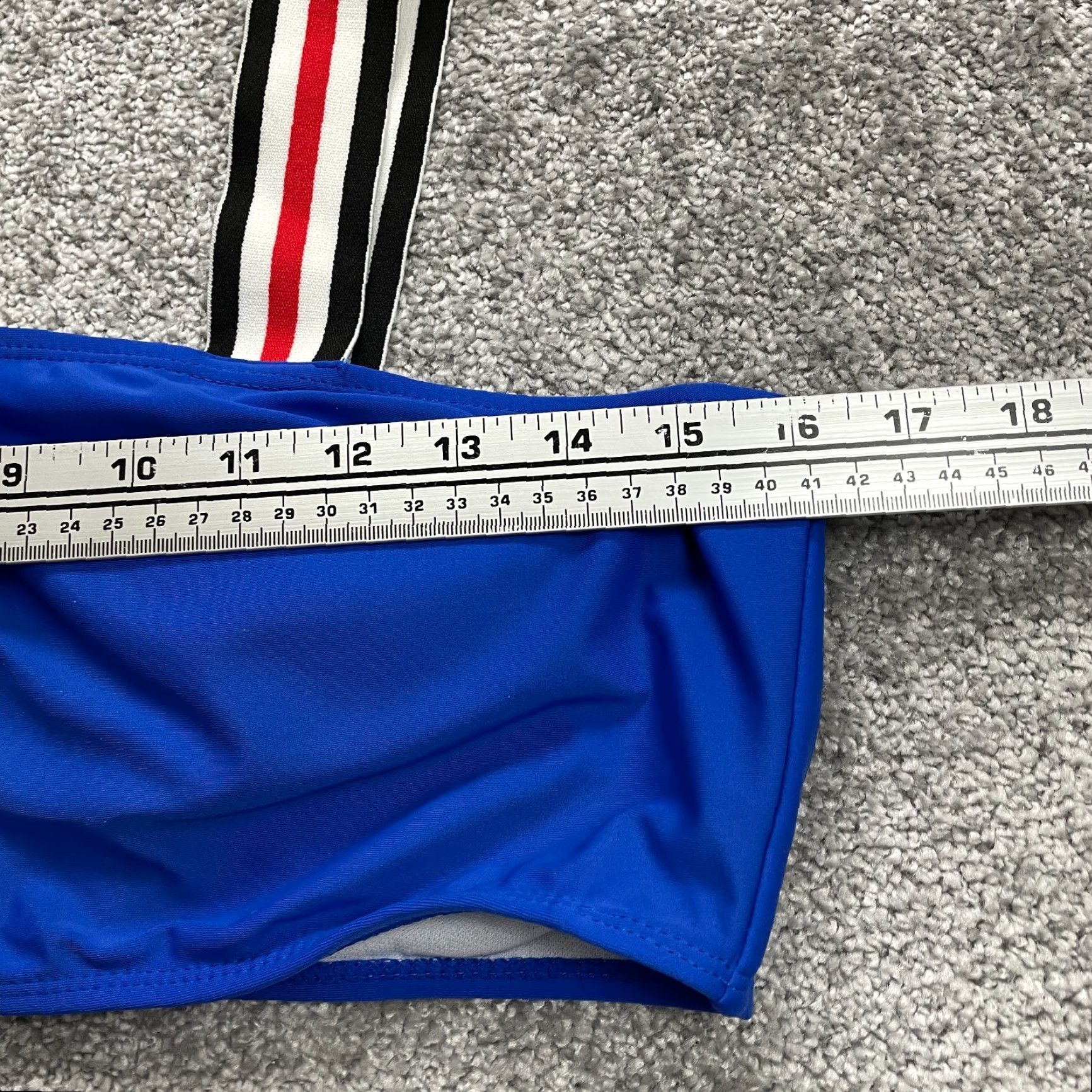 Vintage Unbranded Bikini Top Women’s L Blue Padded Wide Strap Beach Swimwear Top Size L / US 10 / IT 46 - 6 Thumbnail