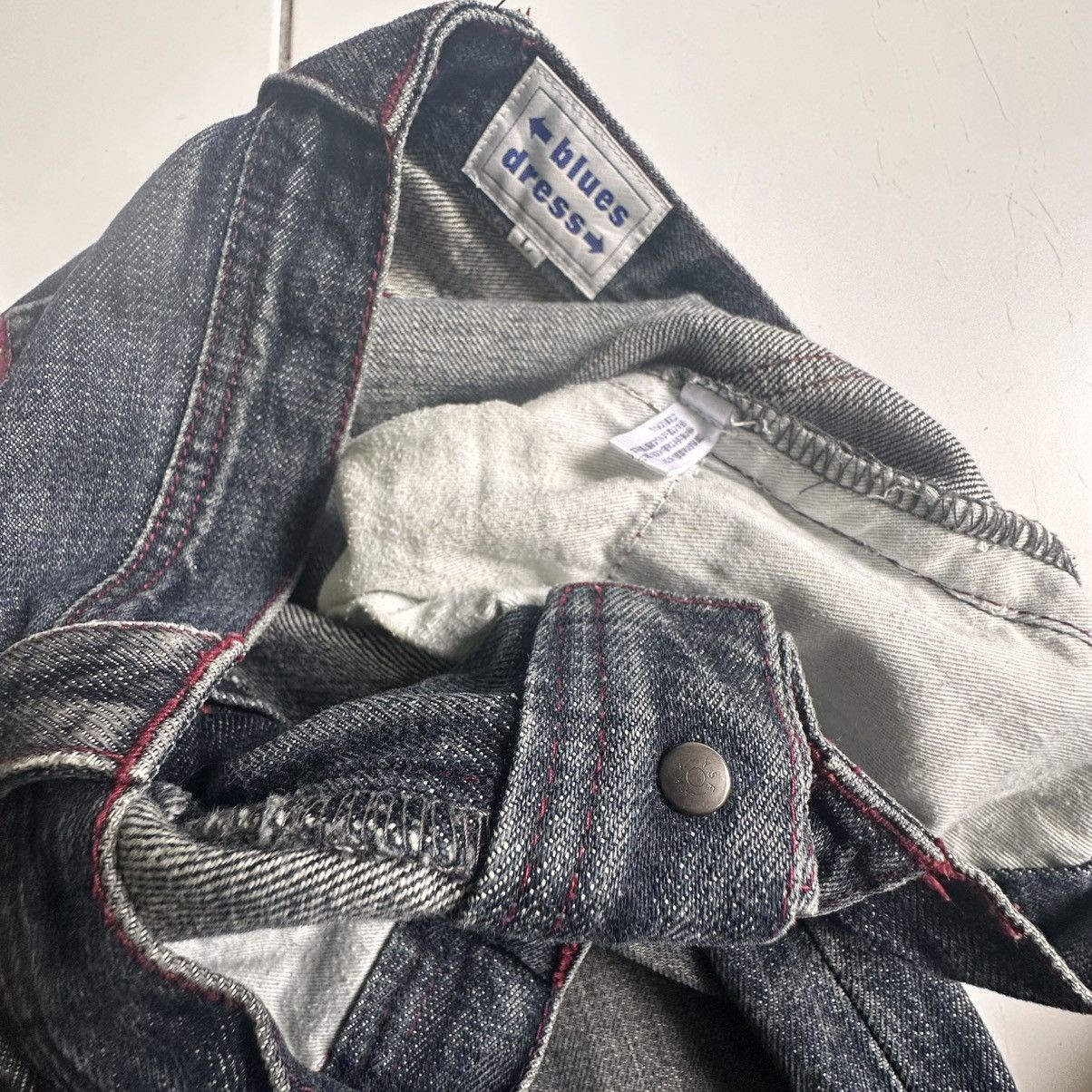Denim & Supply Ralph Lauren × Japanese Brand Japanesse Blues Dress Blue Jeans Size US 34 / EU 50 - 8 Thumbnail