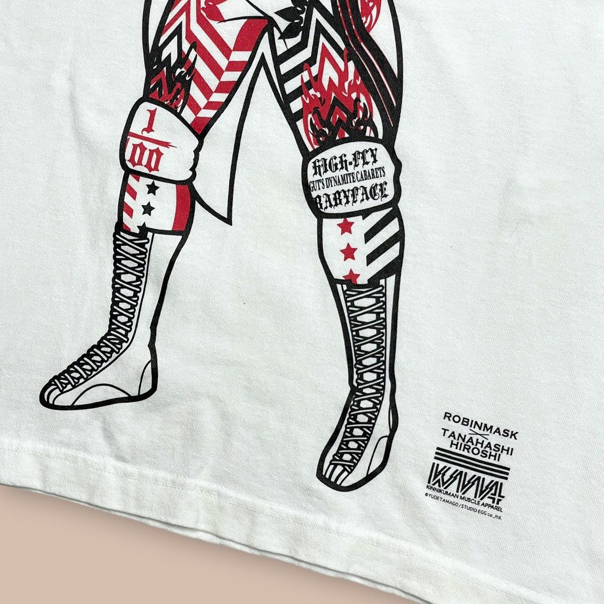 Anime Kinnikuman collaboration Hiroshi Tanahashi x Robin Mask Tee Size US S / EU 44-46 / 1 - 5 Thumbnail