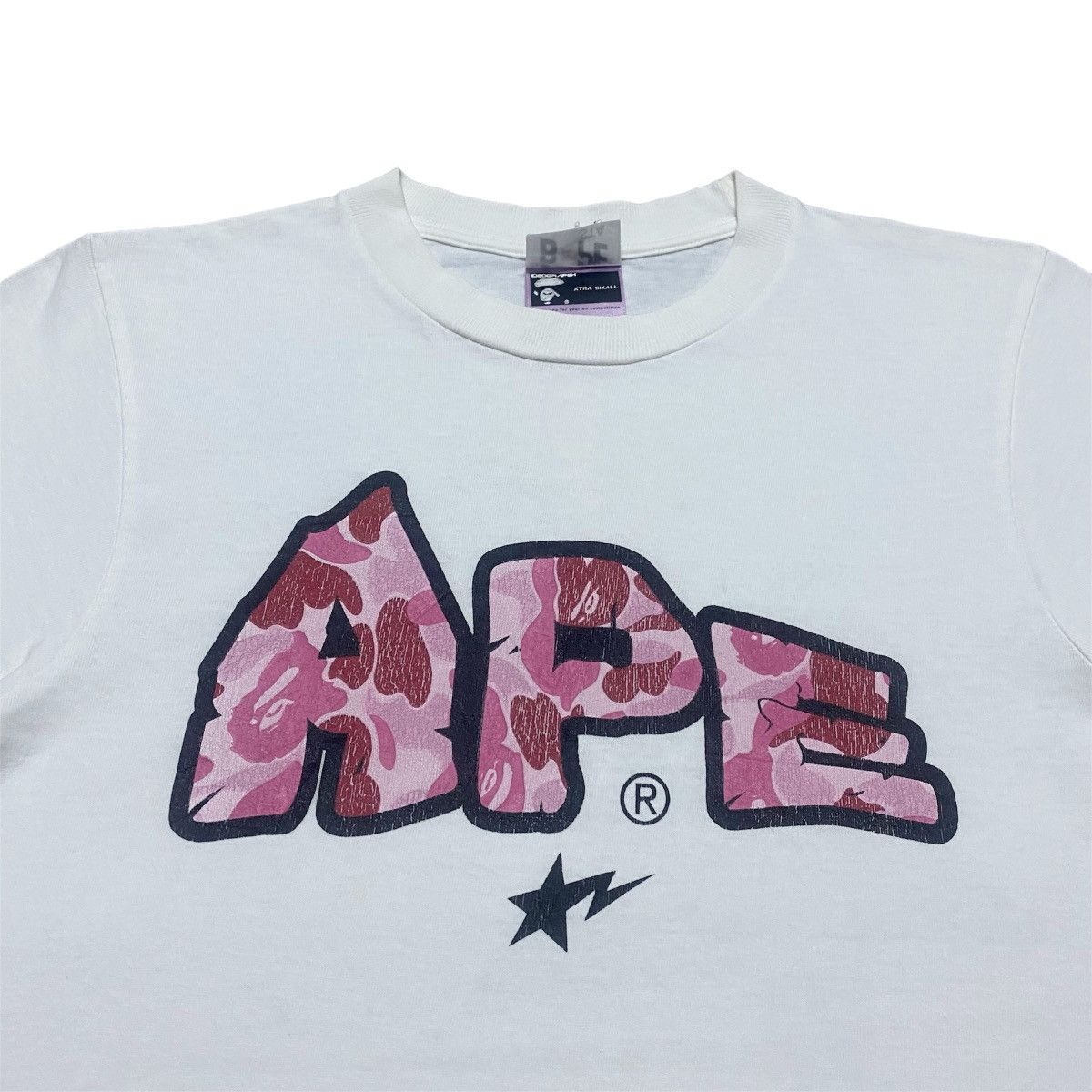 Bape Rare‼️🔥Vintage BAPE Star Camouflage T-Shirt Size US XS / EU 42 / 0 - 3 Thumbnail