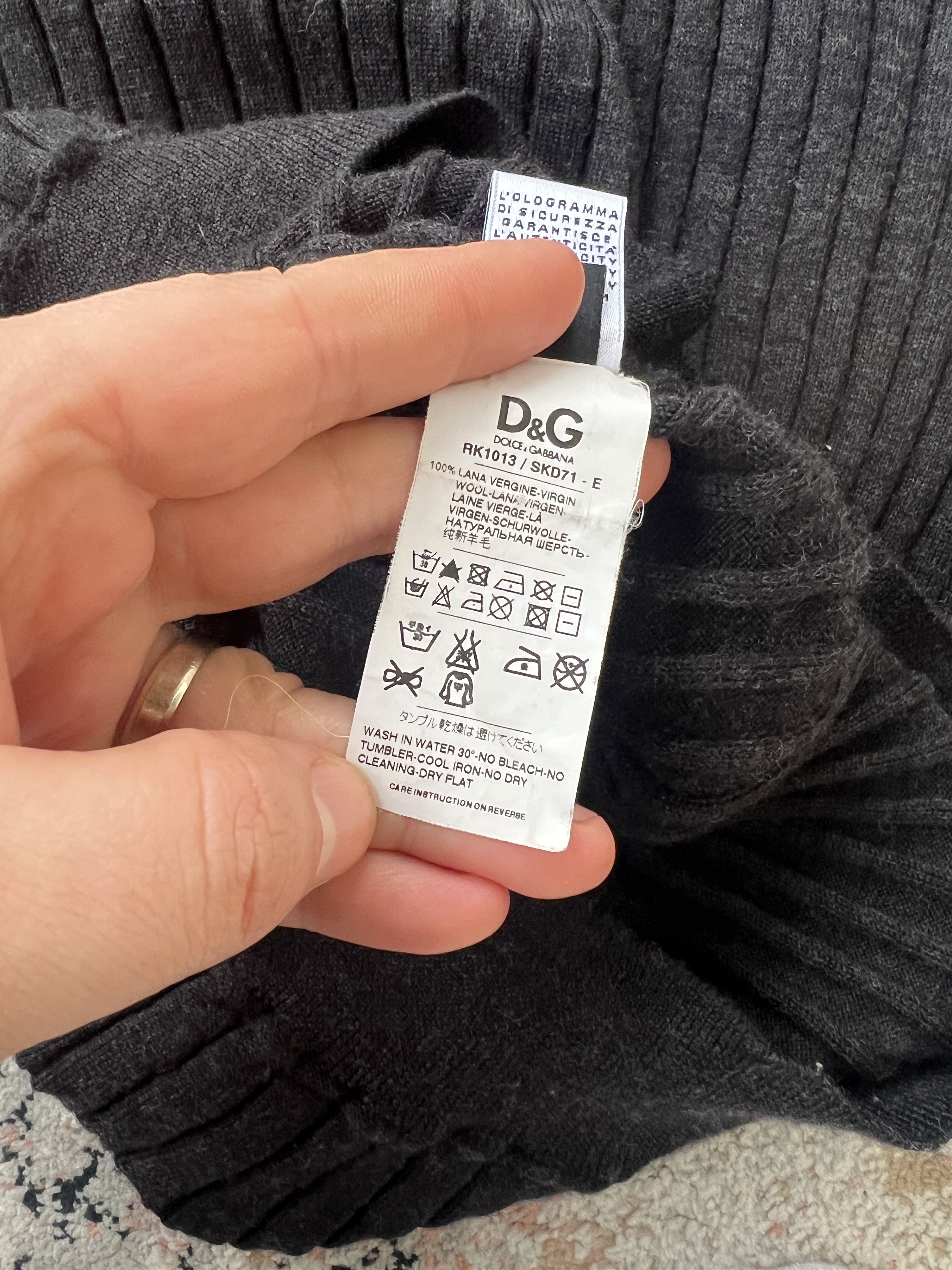 Dolce & Gabbana Dolce & Gabbana Wool Sweater Size US XL / EU 56 / 4 - 10 Thumbnail