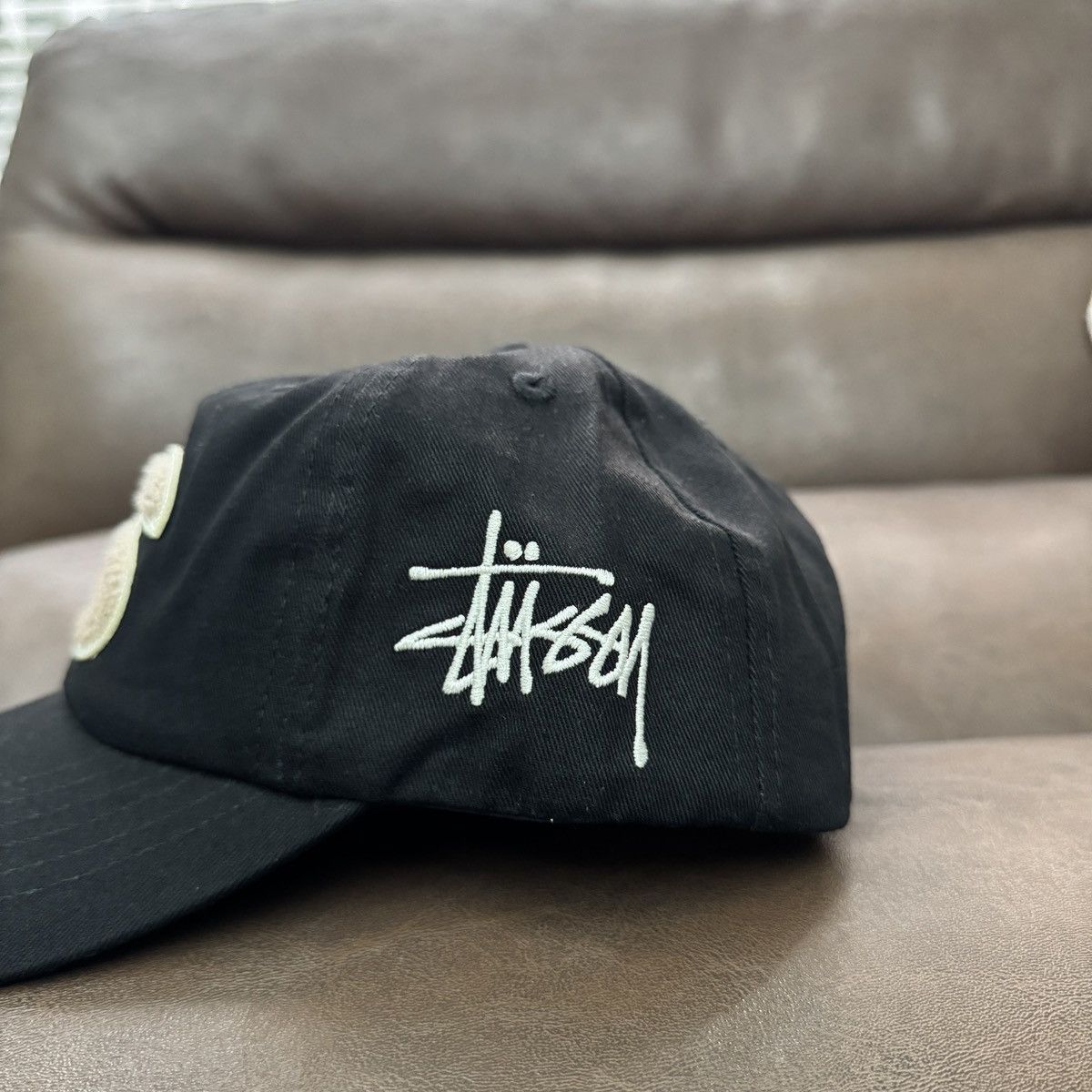 Stussy STUSSY S CHENILLE LOW PRO CAP - BLACK Size ONE SIZE - 3 Thumbnail