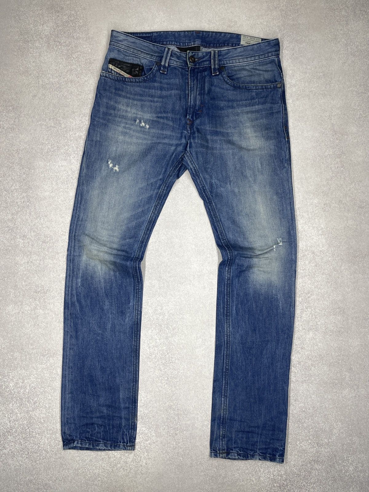 Diesel Mens Diesel Thavar Denim Jeans Blue Y2K Size US 32 / EU 48 - 6 Thumbnail