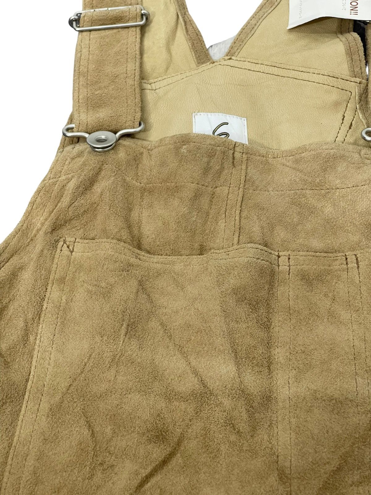 United Arrows NWT Full Goatskin Suede B&Y United Arrows Overalls Slim 2🟦4 Size US 33 - 14 Thumbnail