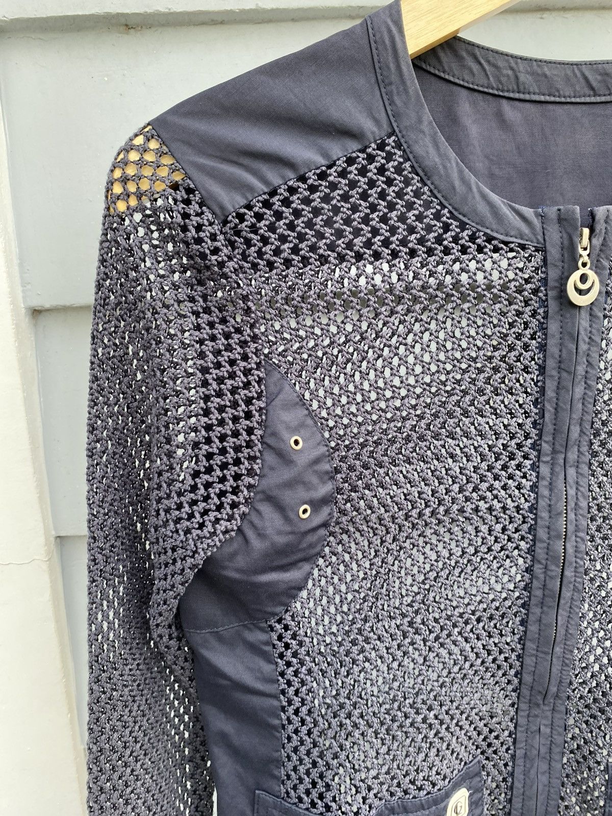 Designer × Vintage Fishnet Cool Rick Owens Style Mesh Longsleeve Size US M / EU 48-50 / 2 - 4 Thumbnail