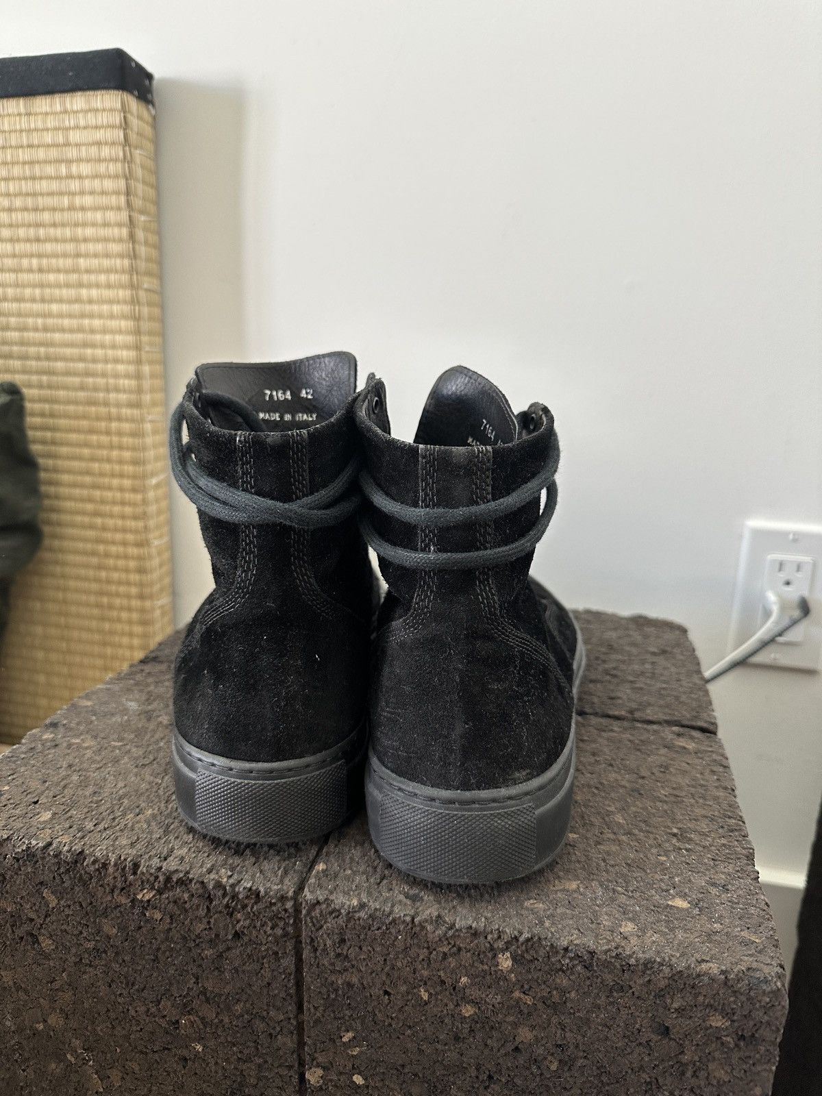 Wings + Horns Black Suede High Tops Size US 9 / EU 42 - 4 Thumbnail
