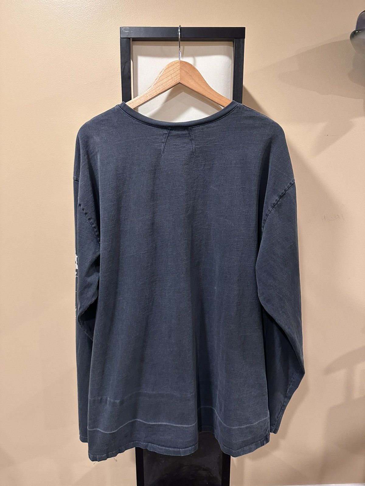 Rhude Rhude Eagle Print Logo Long Sleeve Oversized Black T-Shirt Size US XL / EU 56 / 4 - 2 Thumbnail