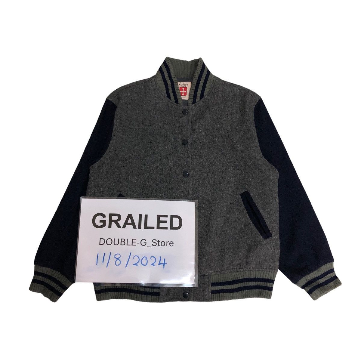 Japanese Brand × Vintage 📌VINTAGE WOOL VARSITY BOMBER JACKET VILLAGE GATE JAPAN Size US S / EU 44-46 / 1 - 1 Thumbnail