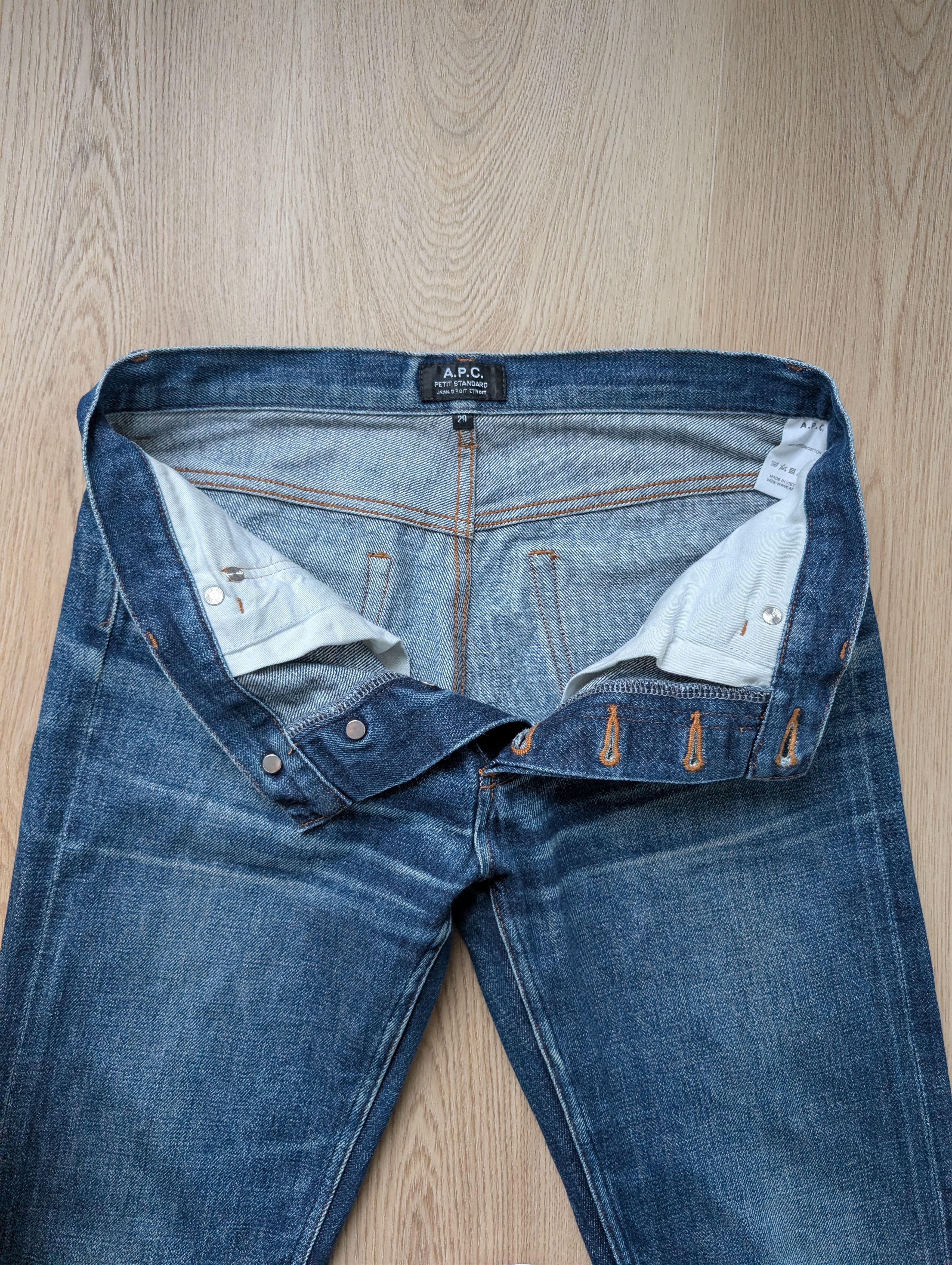 A.P.C. A.P.C. Standard Blue Jeans Selvedge Distressed Faded Size US 29 - 9 Thumbnail