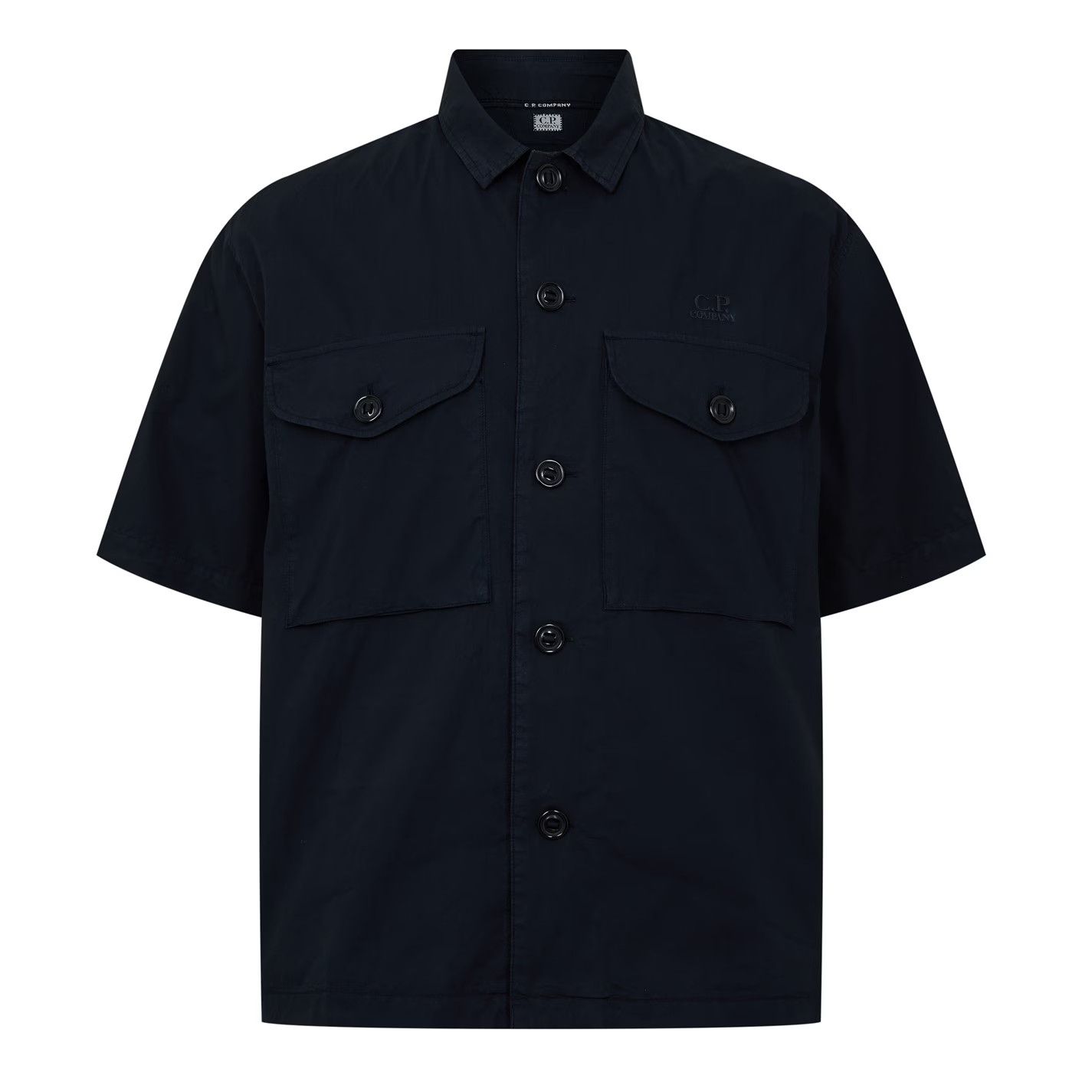 C.P. Company o1g2r1mq0426 Short Sleeve Shirt in Navy Size US M / EU 48-50 / 2 - 1 Thumbnail