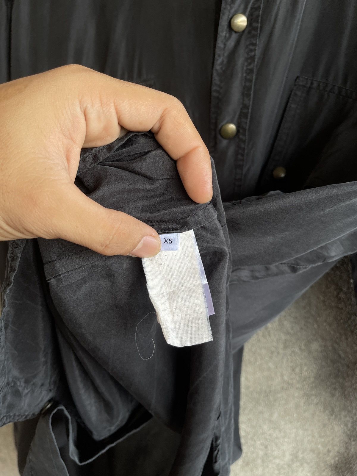 Faith Connexion FAITH CONNEXION SILK PONGE SHIRT BUTTON UP LONG SLEEVE Size US XS / EU 42 / 0 - 8 Thumbnail