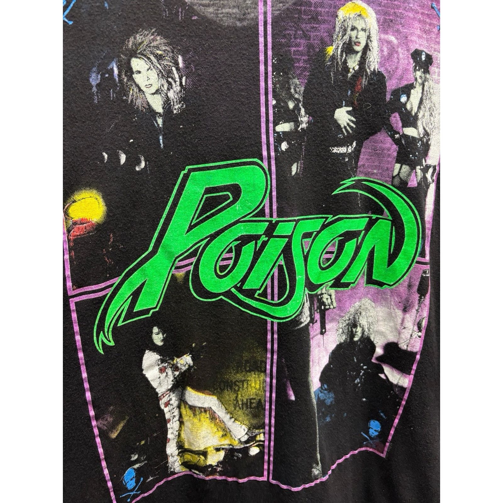 Band Tees × Vintage Vintage 1988 Poison Open Up And Say Ahhh Shirt Large Thin! Size US L / EU 52-54 / 3 - 7 Thumbnail