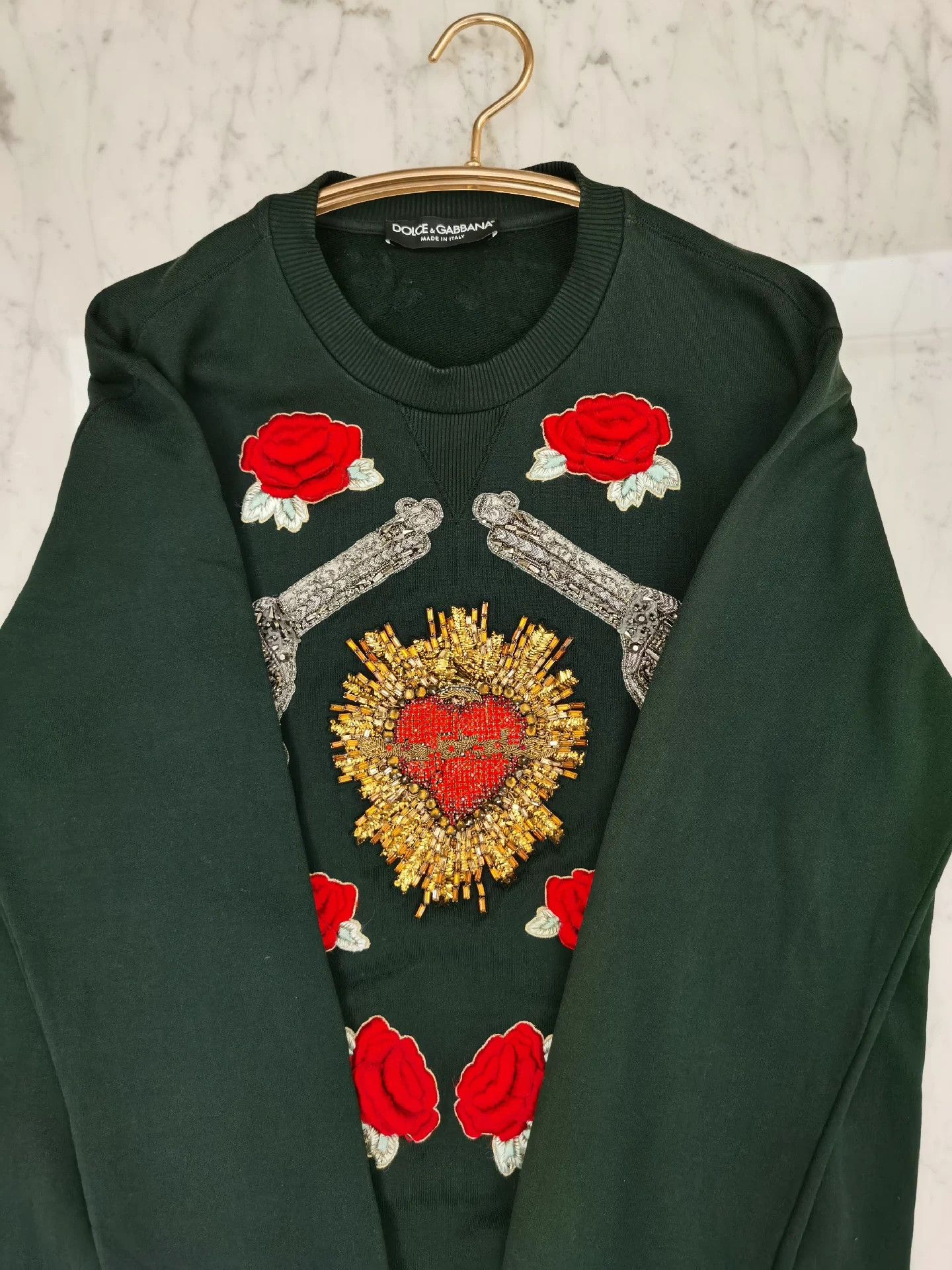 Dolce & Gabbana Dolce&Gabbana Crystal Rose 3D Embroidery Size 50 Worn Once Dry Cleaned Size US M / EU 48-50 / 2 - 8 Thumbnail
