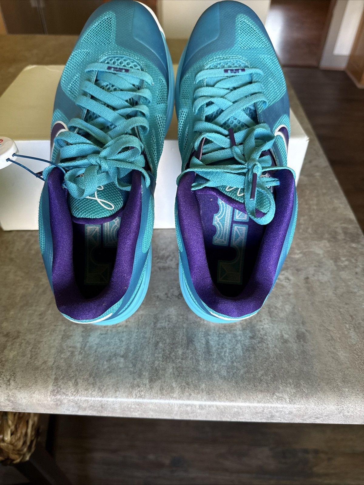 Nike Nike LeBron 9 Low ‘Summit Lake Hornets’ size 11 with box Size US 11 / EU 44 - 4 Thumbnail