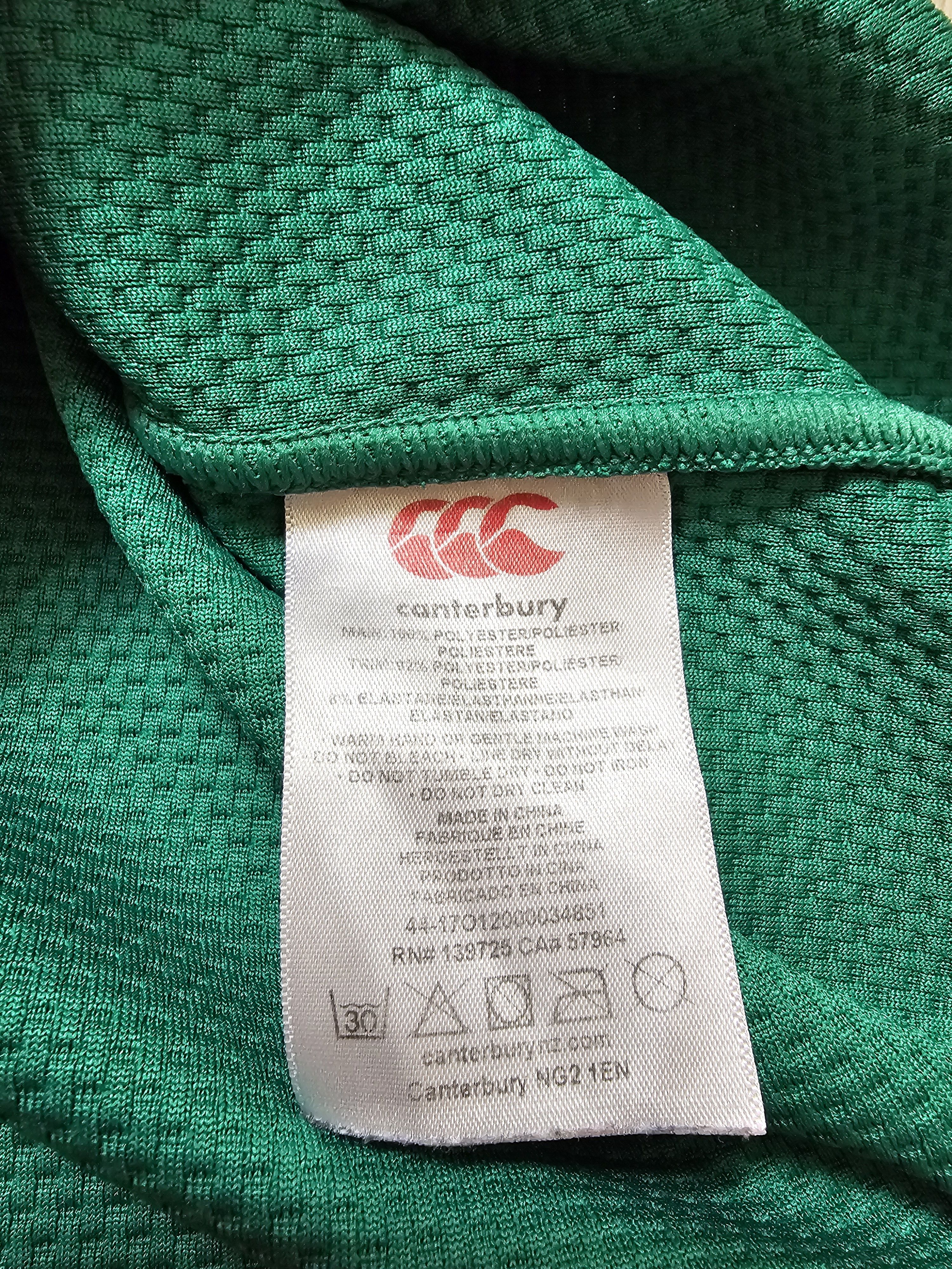 Canterbury of New Zealand IRELAND RUGBY JERSEY IRFU RUGBY SHIRT GREEN Size US M / EU 48-50 / 2 - 7 Thumbnail