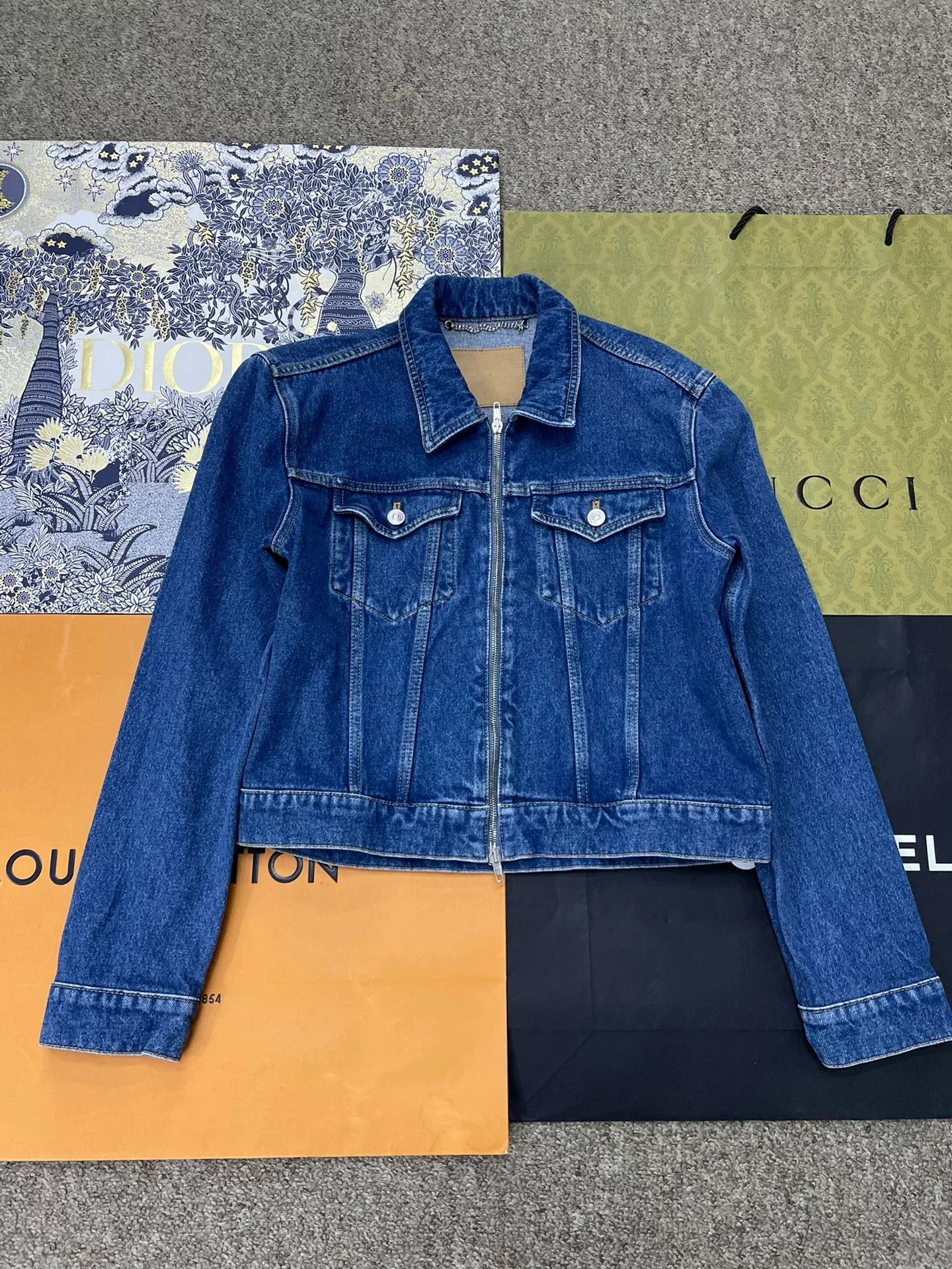 Balenciaga Balenciaga Zip Denim Jacket Size XXL / US 16-18 / IT 52-54 - 1 Thumbnail