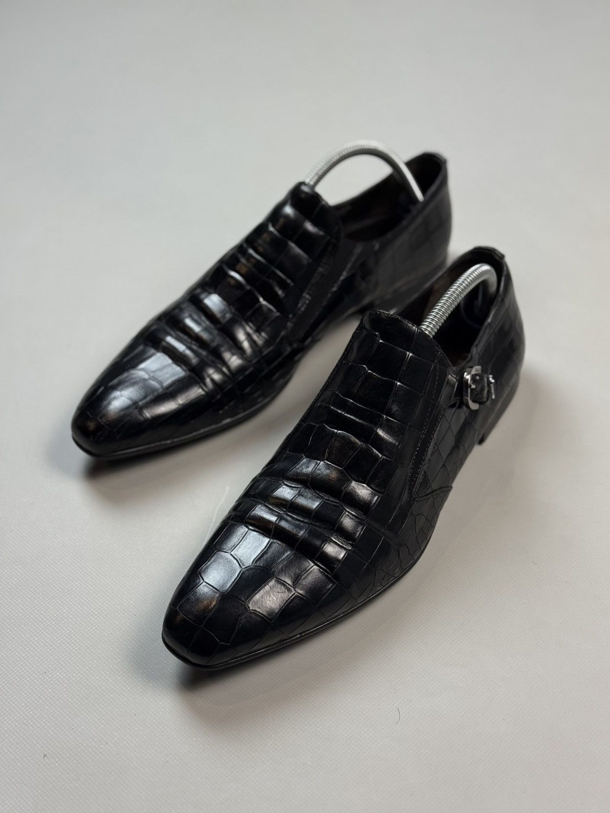 Other Cesare Paciotti Crocodile Leather Monk Strap Dress Shoes Size US 9 / EU 42 - 22 Thumbnail