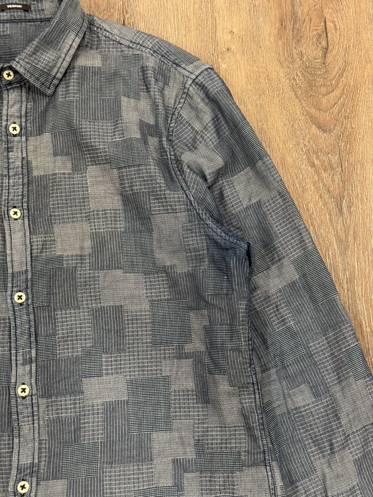 DENHAM DENHAM denim patchwork shirt Size US L / EU 52-54 / 3 - 14 Thumbnail