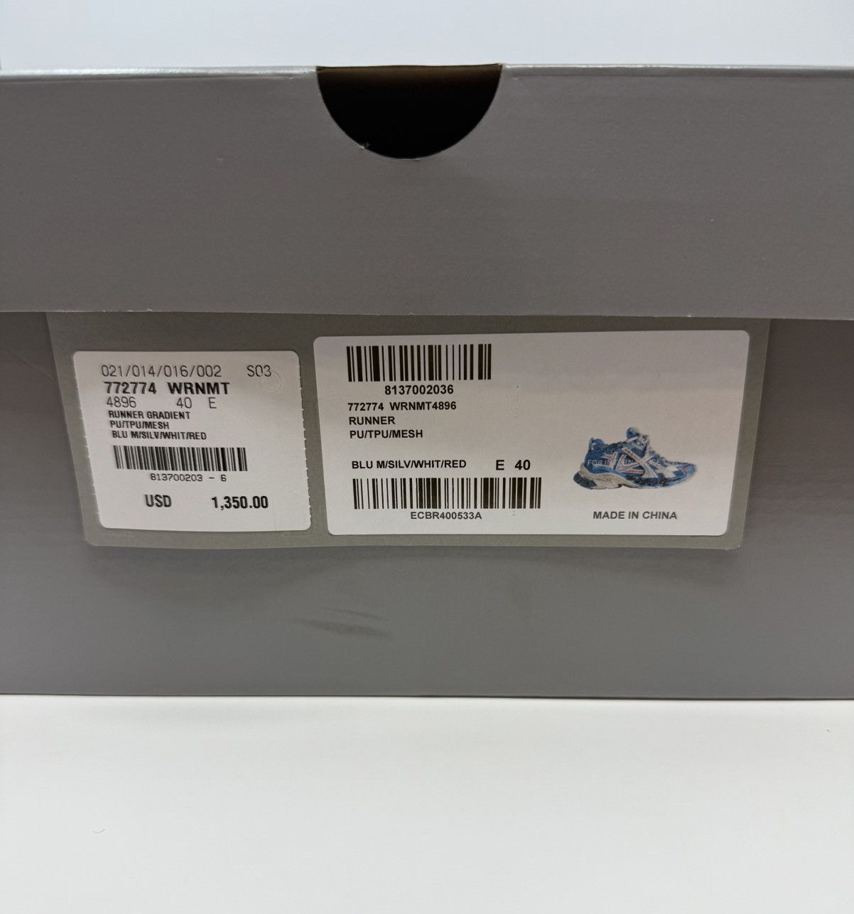 Balenciaga Balenciaga Marathon Runner Sneaker Blue Unreleased Demna Size US 7 / EU 40 - 10 Thumbnail