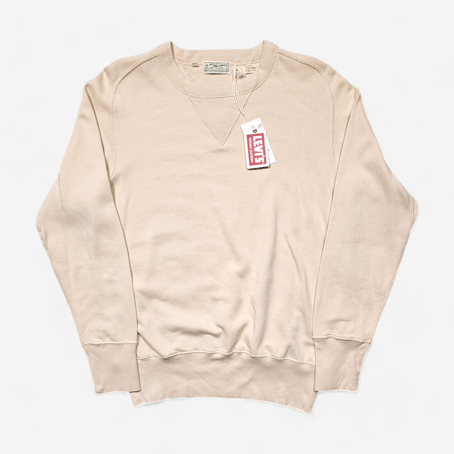 Levi's Vintage Clothing Levi's Vintage Clothing Bay Meadows Sweatshirt Off White S Size US S / EU 44-46 / 1 - 2 Thumbnail