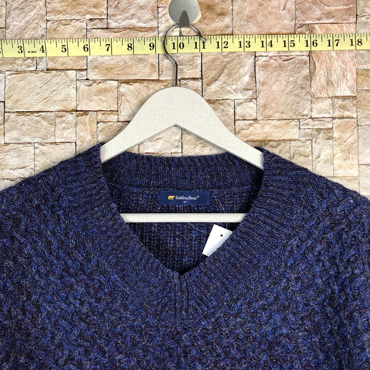 Golden Bear Golden Bear vintage Blue Knitwear sweatshirt #A1216 Size US M / EU 48-50 / 2 - 4 Thumbnail