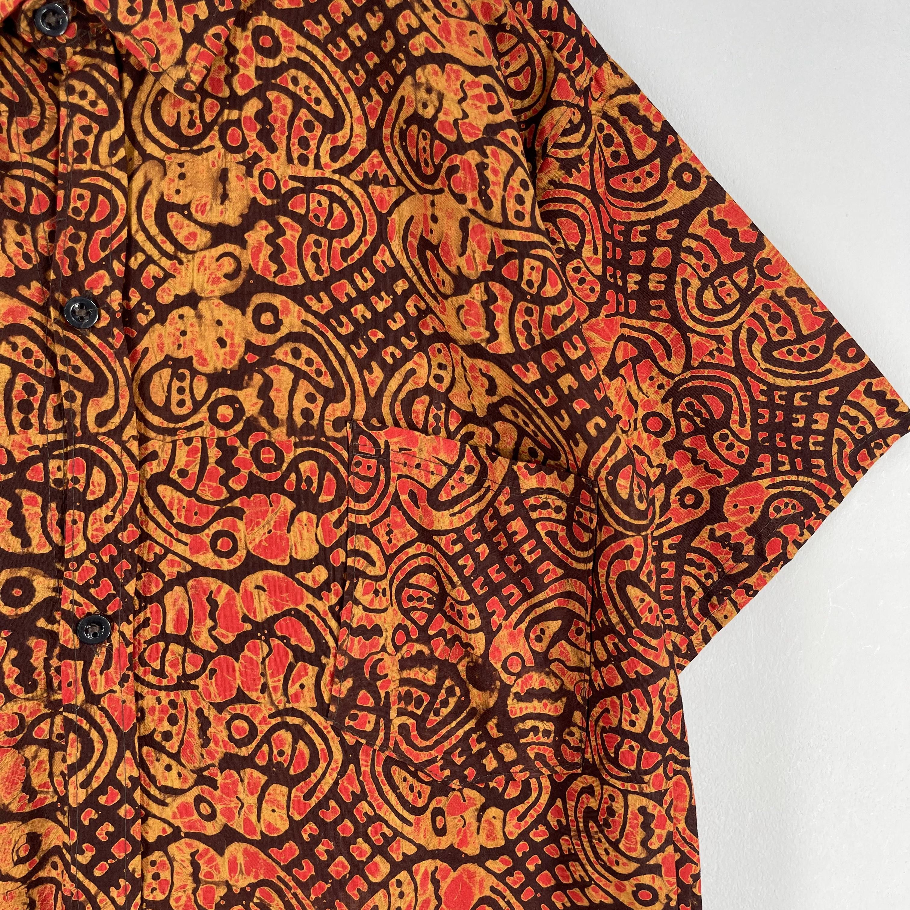 Japanese Brand Vintage 90's Abstract Psychobilly Pop Art Button Up Shirt Size US L / EU 52-54 / 3 - 3 Thumbnail