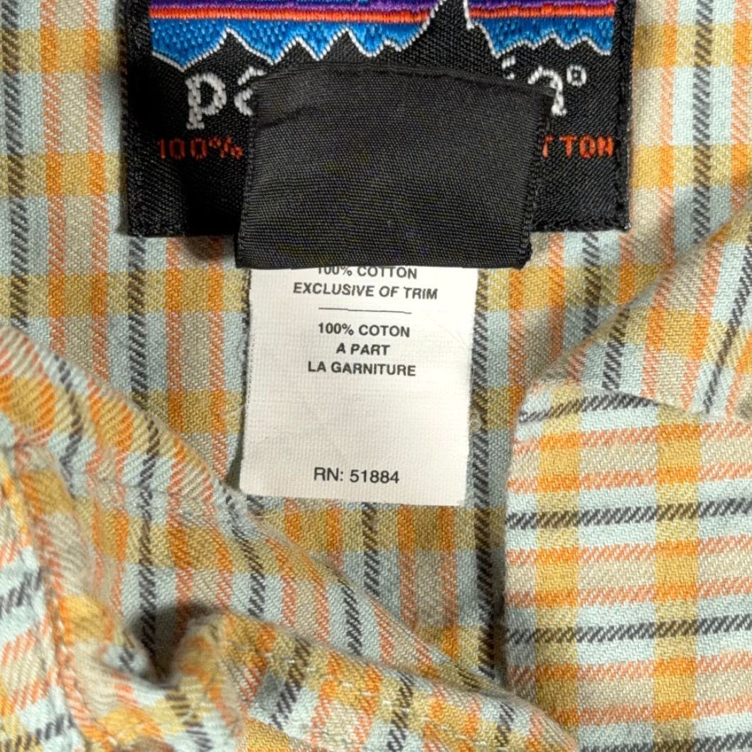 Patagonia Patagonia Shirt Womens MEDIUM Yellow Plaid Organic Cotton Outdoor 90s Vintage Button-Up Long Sleeve Casual Size M / US 6-8 / IT 42-44 - 5 Thumbnail