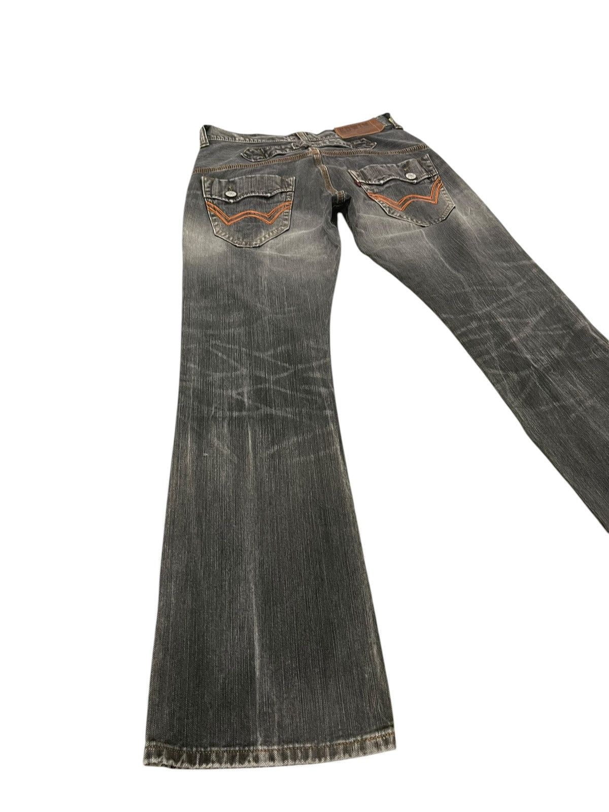 Edwin Flare Jeans Edwin XV Faded Distress Boot Cut 1🟦0 Size US 31 - 12 Thumbnail