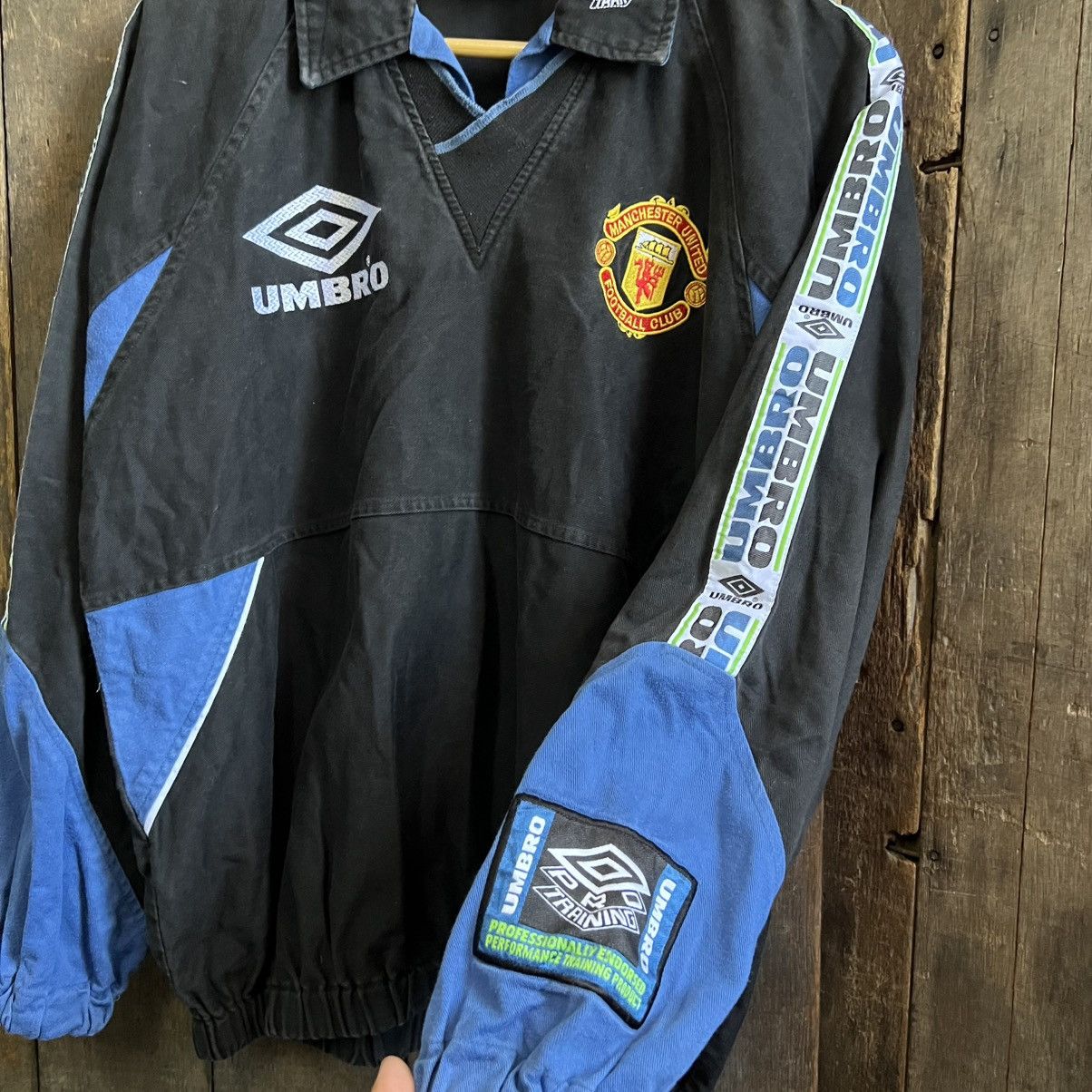 Vintage Manchester United 1994-95 Umbro Drill Top Sweater