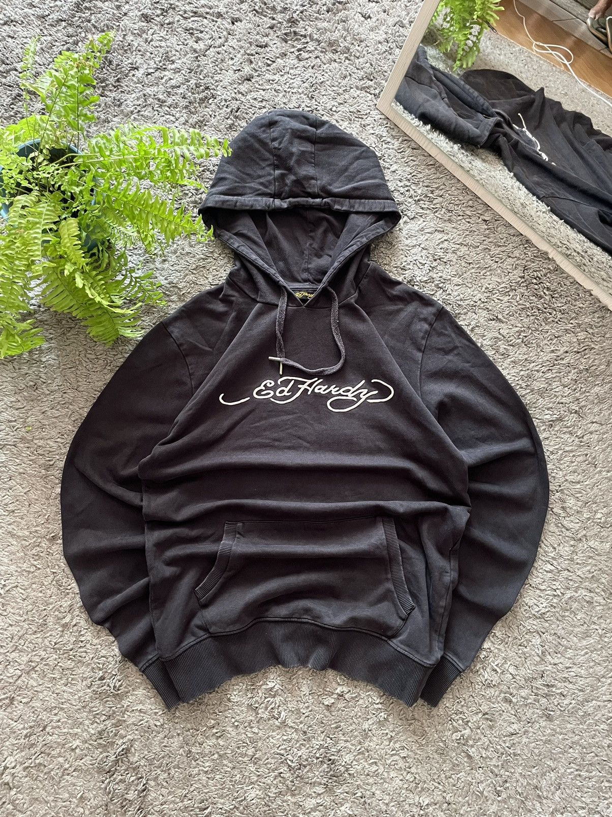 Ed Hardy × Vintage Ed Hardy Hoodie Streetwear Vintage Y2k Big Logo Rare Size US M / EU 48-50 / 2 - 9 Thumbnail