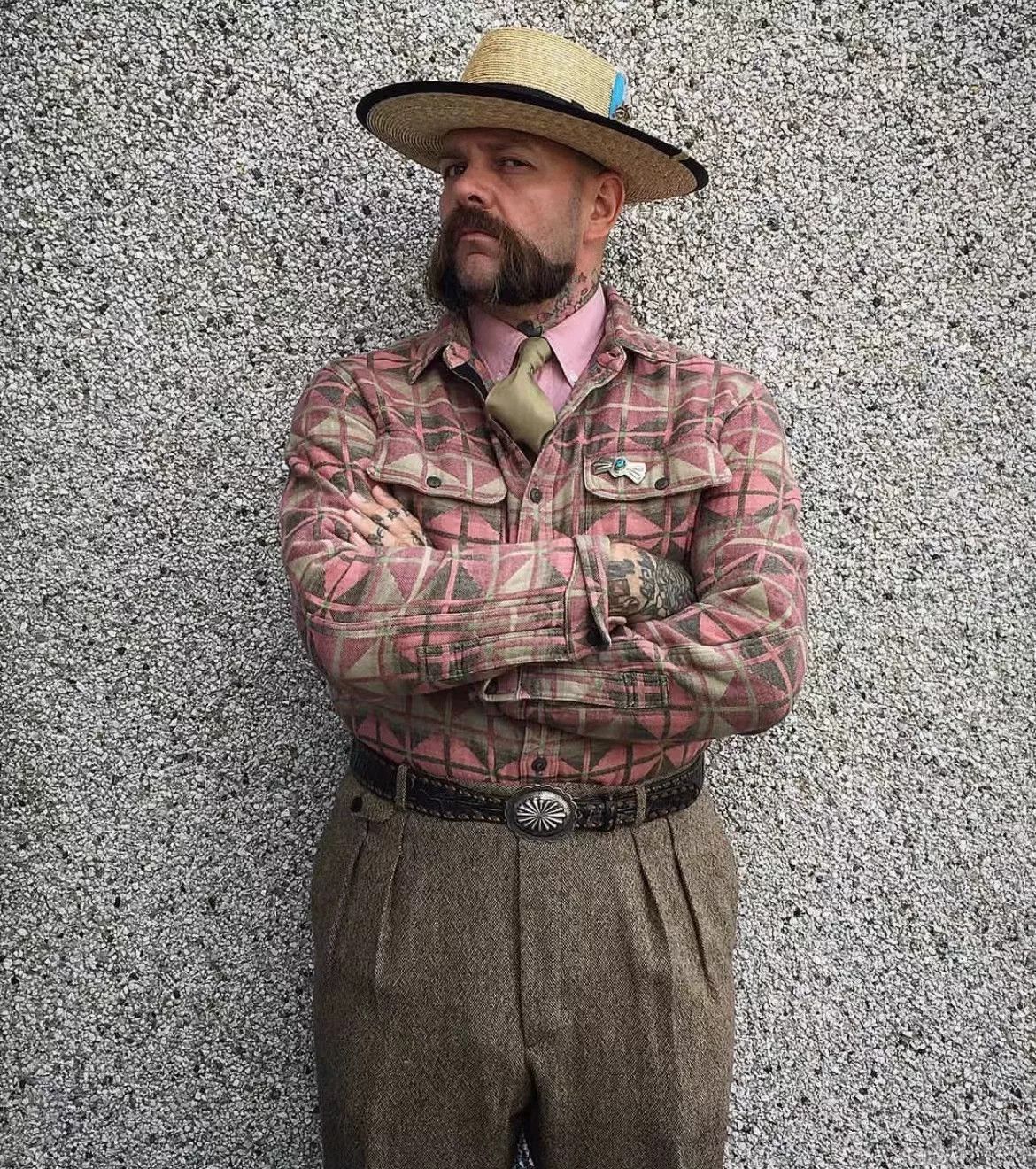 RRL Ralph Lauren × Ralph Lauren Vintage Inspired RRL Rayon Collar