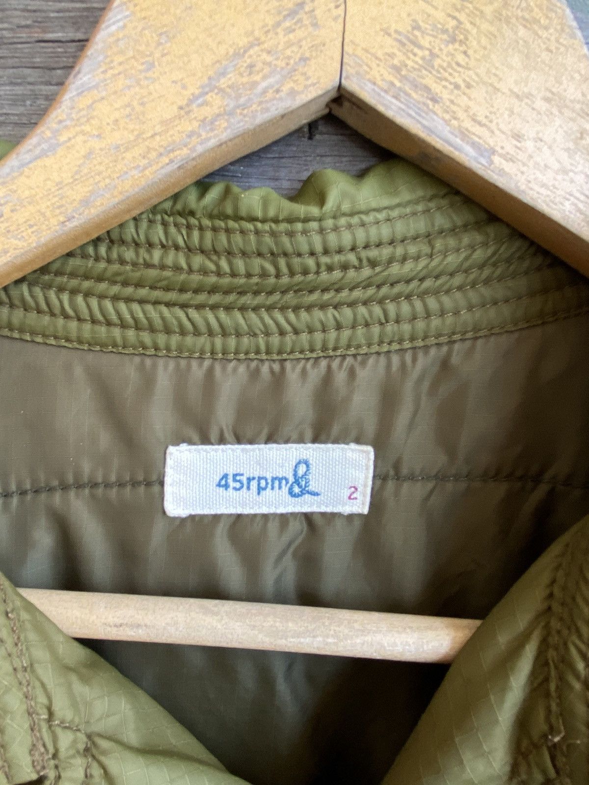 45rpm Vintage 45RPM olive green quilted double-breasted jacket Size US M / EU 48-50 / 2 - 6 Thumbnail