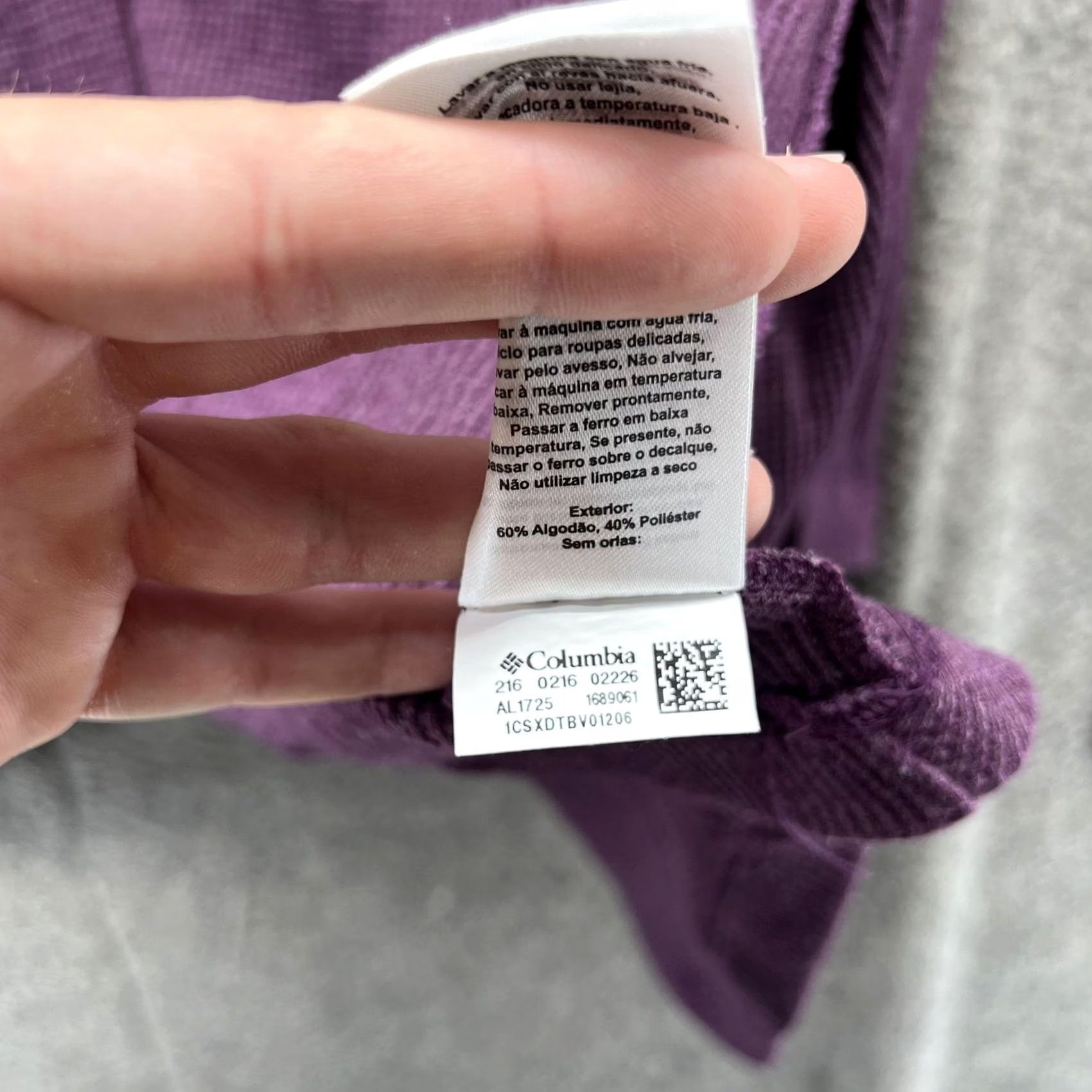 Vintage Columbia Sweater Womens XS Purple Waffle Knit Hooded Open Front Lightweight Cardigan Size XS / US 0-2 / IT 36-38 - 7 Thumbnail