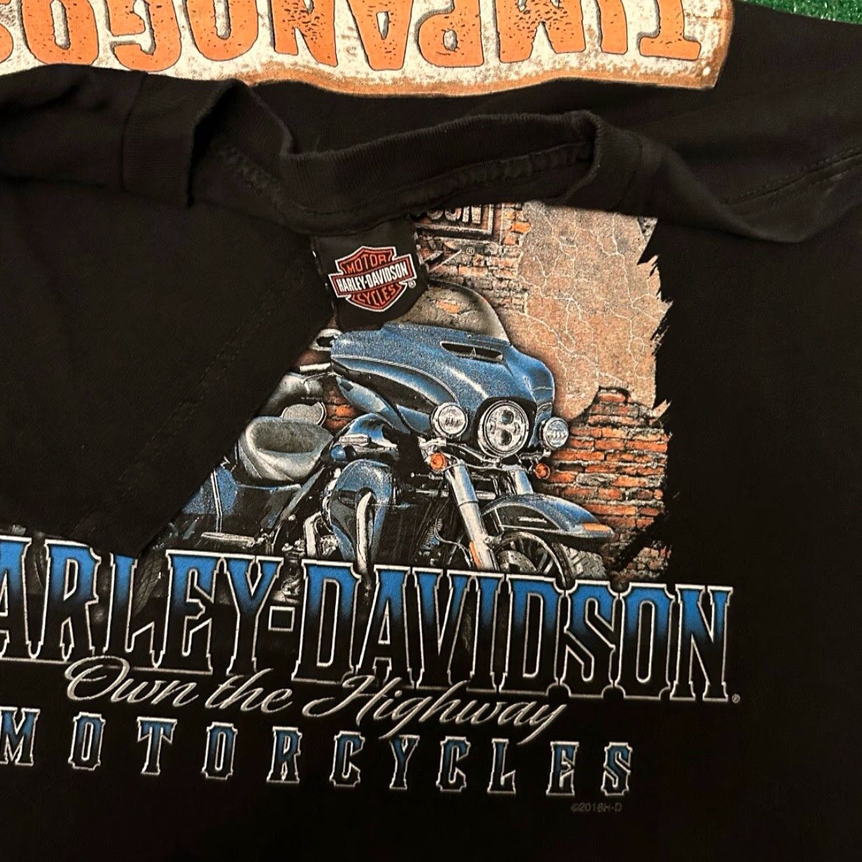 Harley Davidson VINTAGE Harley-Davidson Logo Biker Lindon Utah VTG 2016 Shirt XL Black Mens Short Sleeve Y2K 90s Grunge Punk Motorcycle Hip Hop Logo Size US XL / EU 56 / 4 - 3 Thumbnail