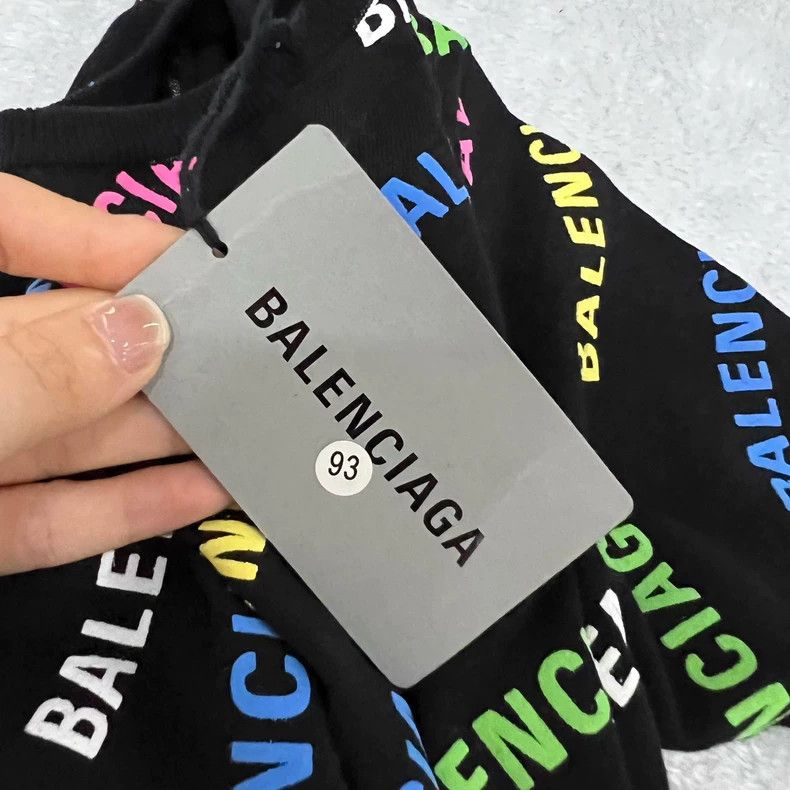 Balenciaga Balenciaga Colorful bullet screen logo short sleeve Size US S / EU 44-46 / 1 - 4 Thumbnail
