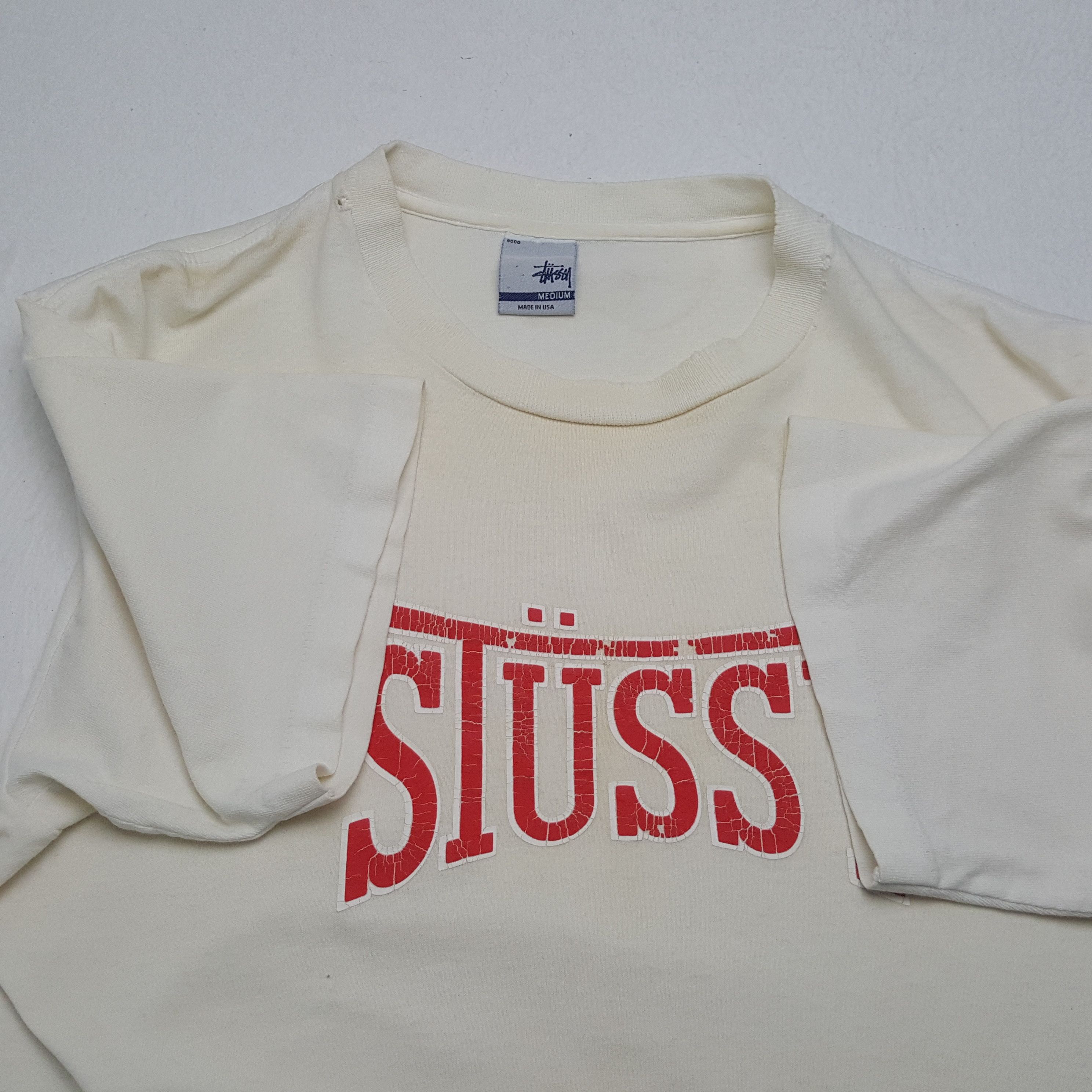 Stussy × Vintage Vintage 90's STUSSY x Lonsdale Design Style T-shirts Size M / US 6-8 / IT 42-44 - 5 Thumbnail