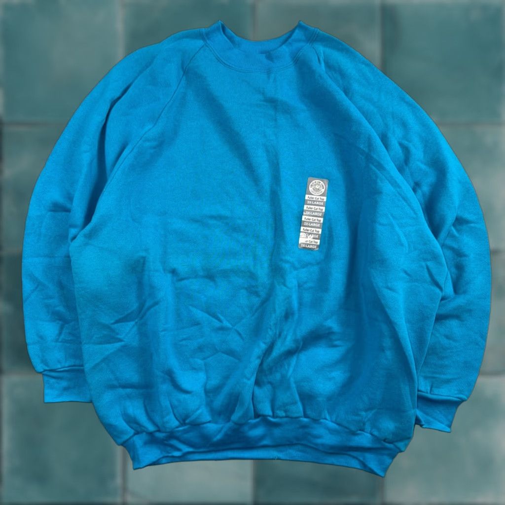 Fruit Of The Loom VTG Fruit of the Loom Sweatshirt Mens 3XL Blue Travel USA America Graphic Print Crew Neck Long Sleeve Pullover Fleece Cotton Vintage Size US XXL / EU 58 / 5 - 1 Thumbnail