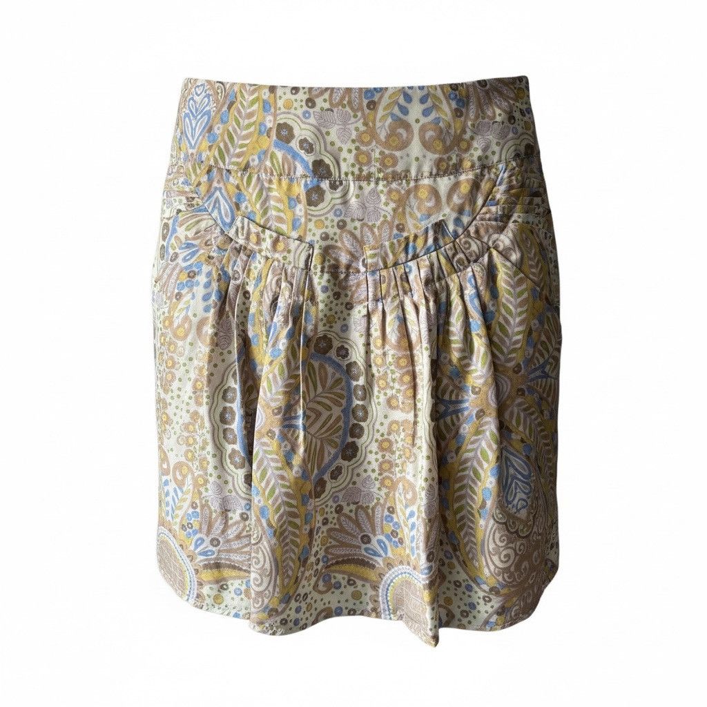 Chloe Chloé Silk–Cotton A-Line Skirt – Size 38 (US 2) Size 26" / US 2 / IT 38 - 3 Thumbnail